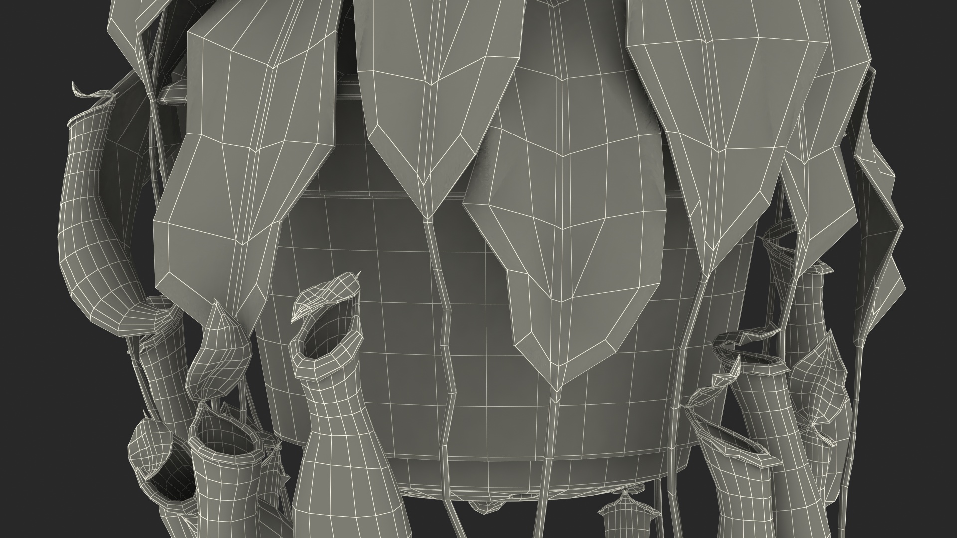 Tropical Pitcher Plant in Pot 3D model