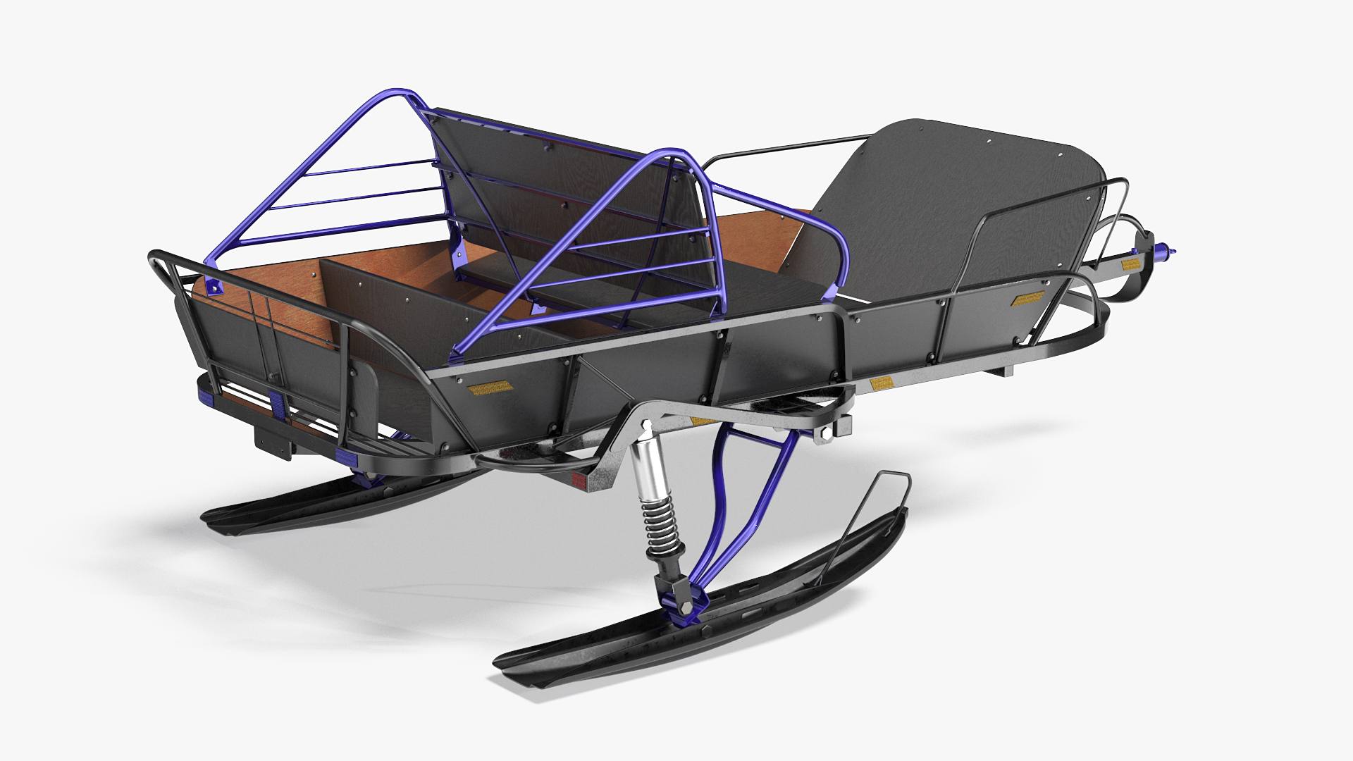 Snowmobile Pull Behind Sled 3D
