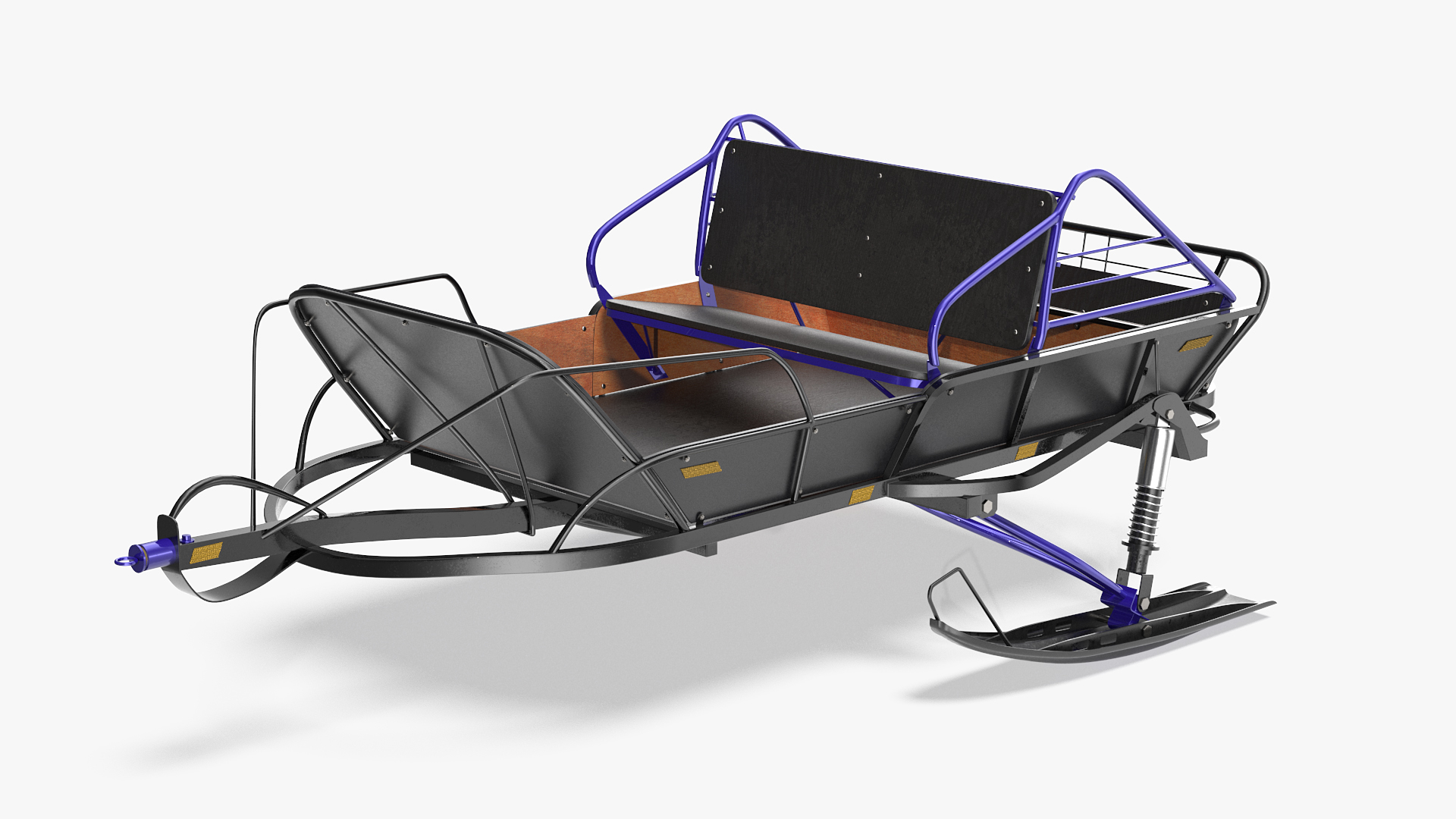 Snowmobile Pull Behind Sled 3D