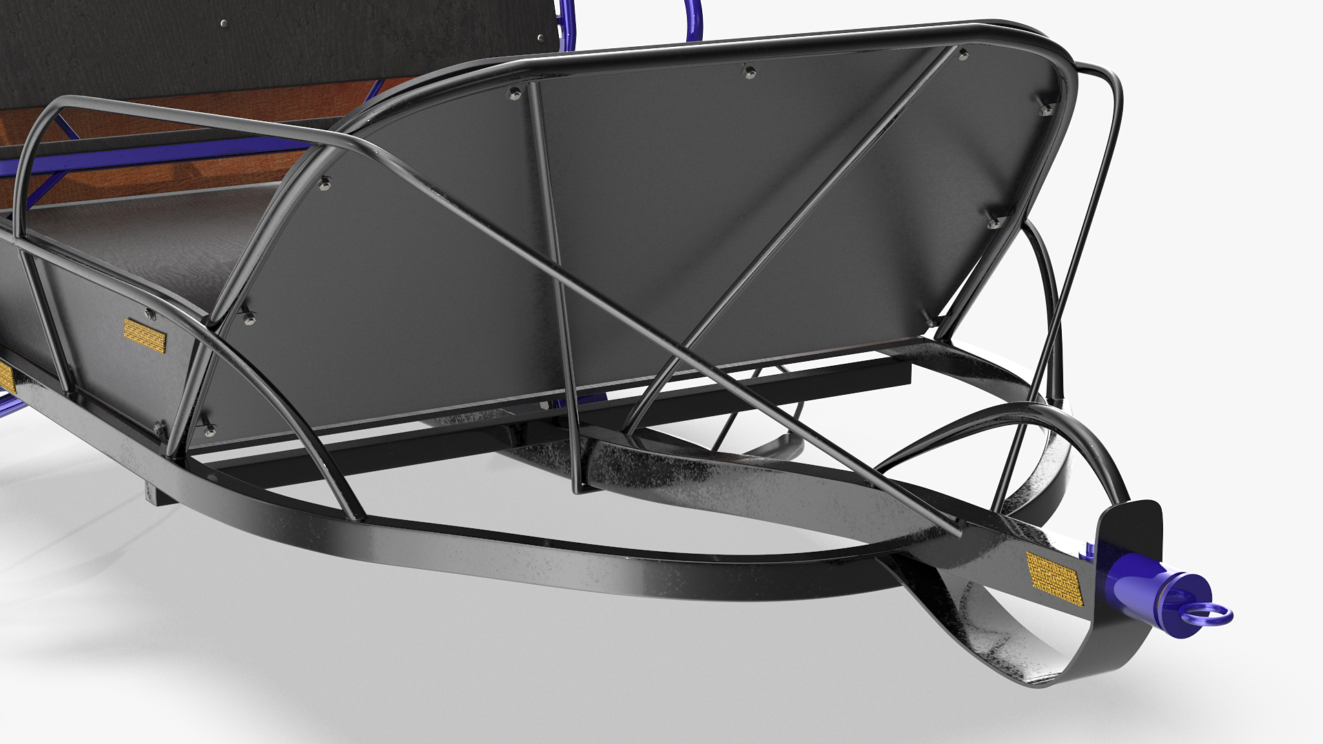 Snowmobile Pull Behind Sled 3D