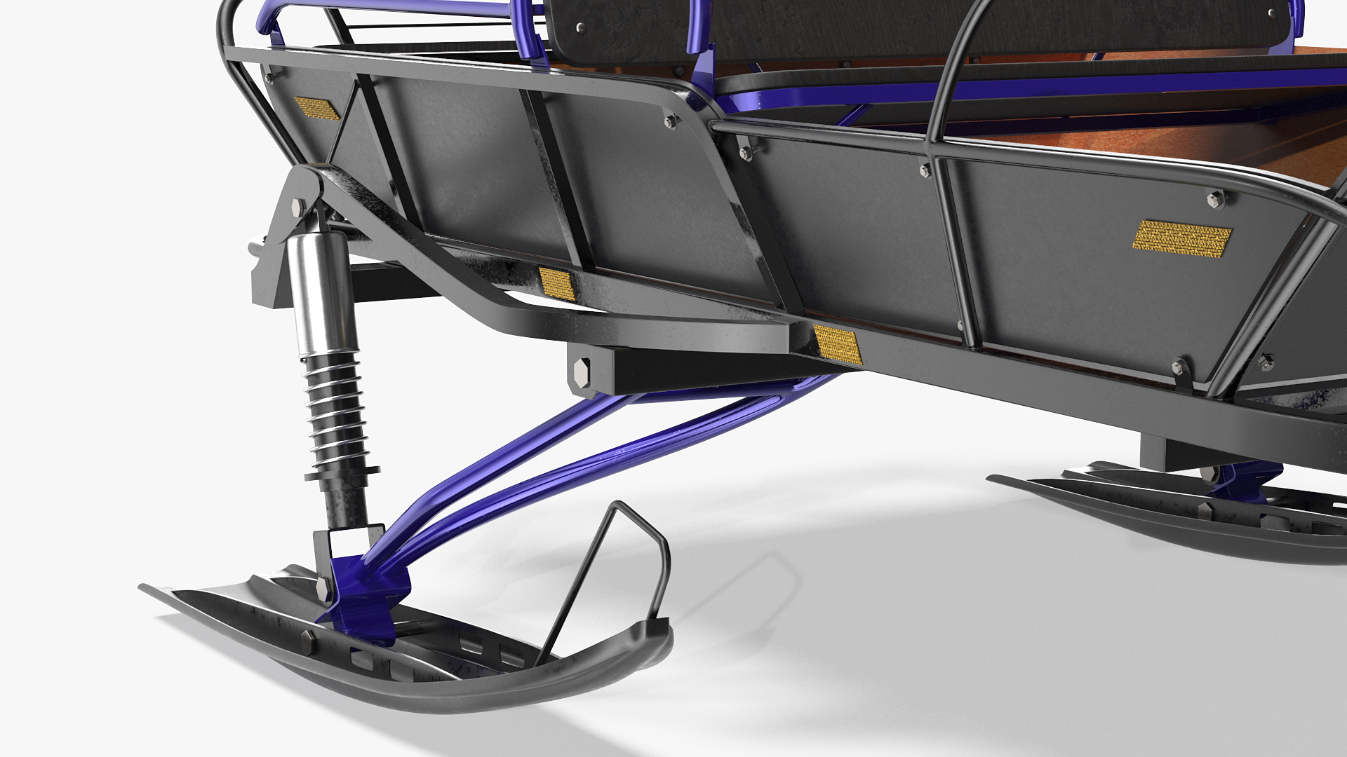 Snowmobile Pull Behind Sled 3D