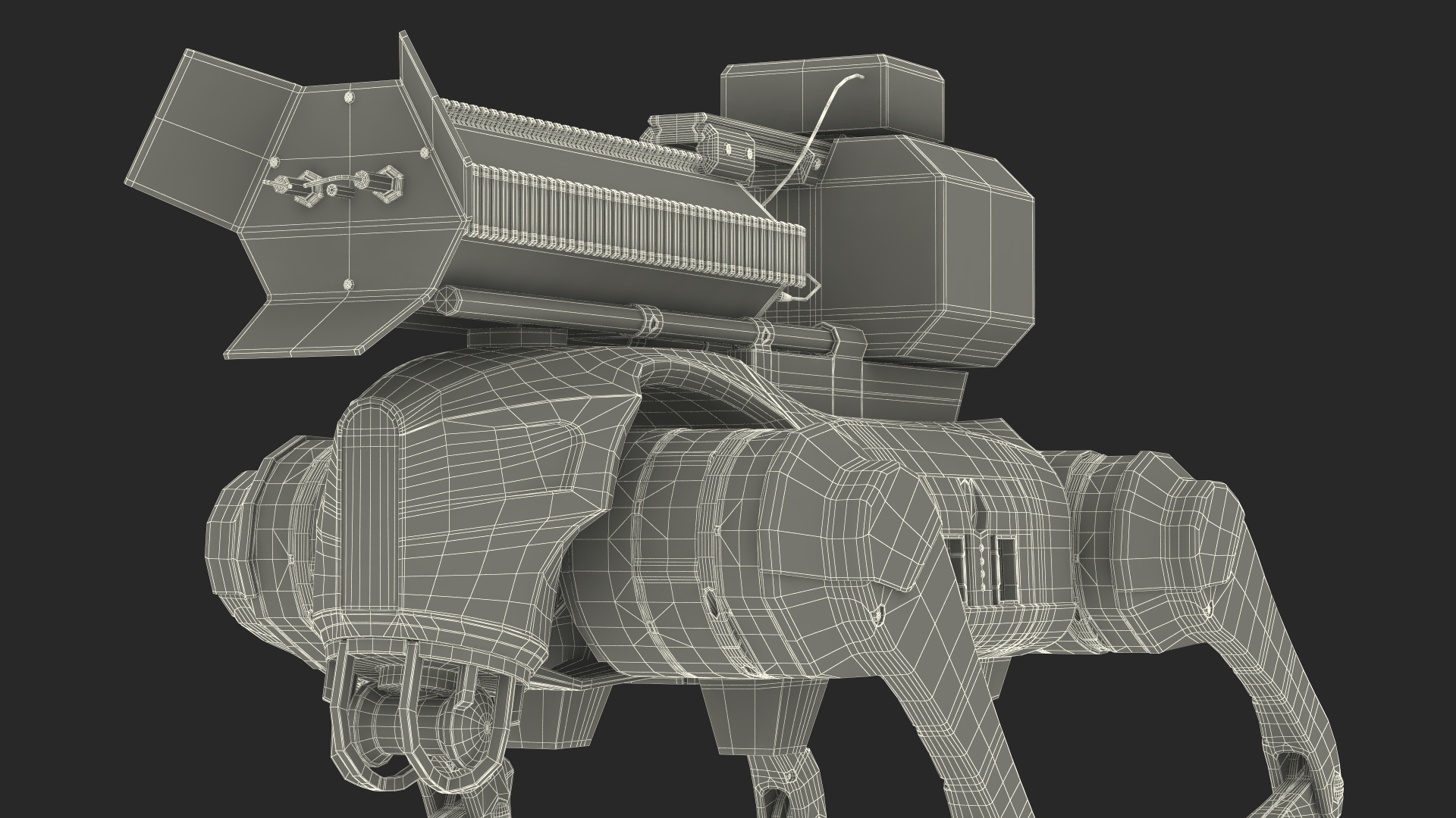 Thermonator Robot Dog in Walking Pose 3D