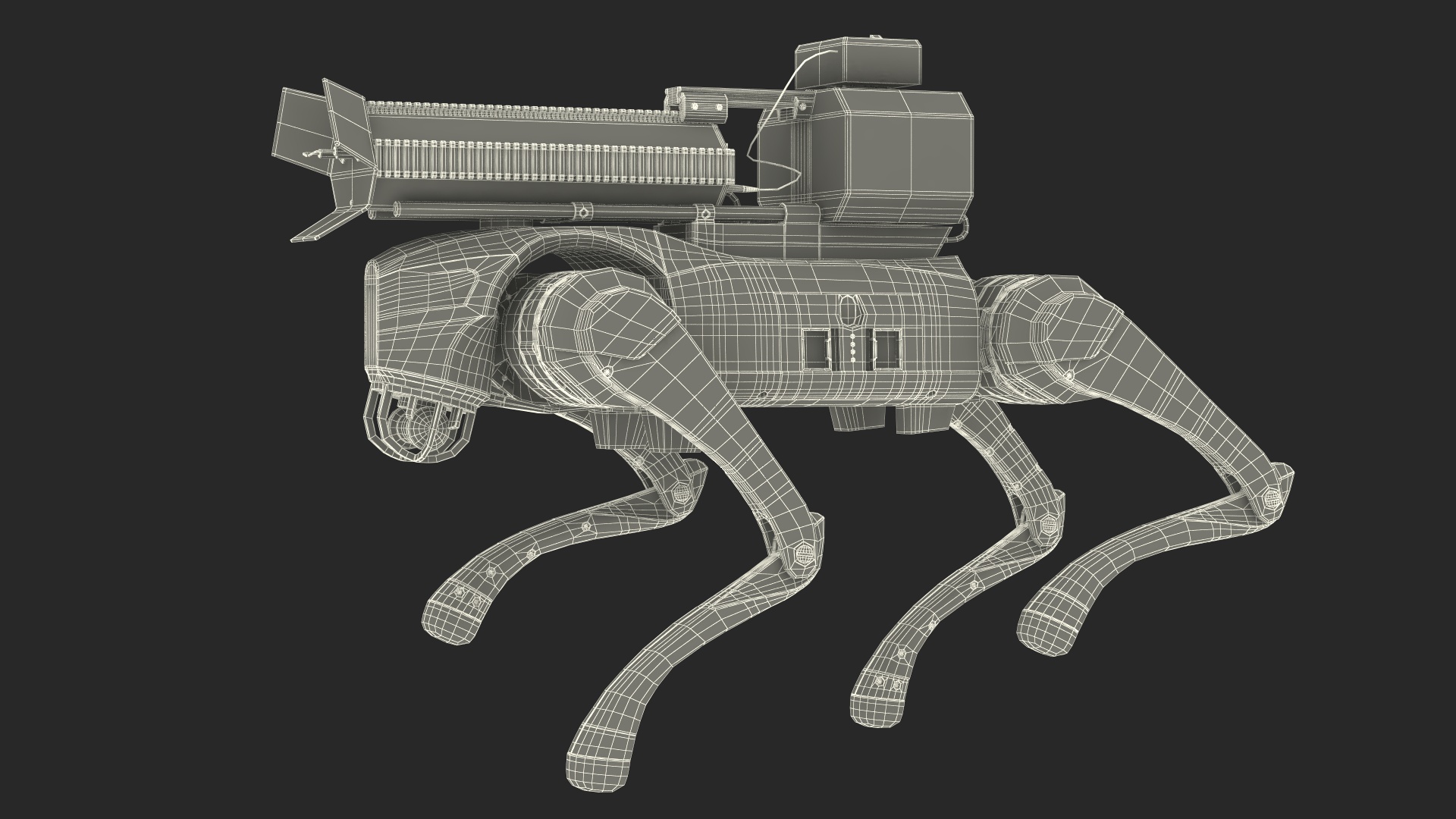 Thermonator Robot Dog in Walking Pose 3D