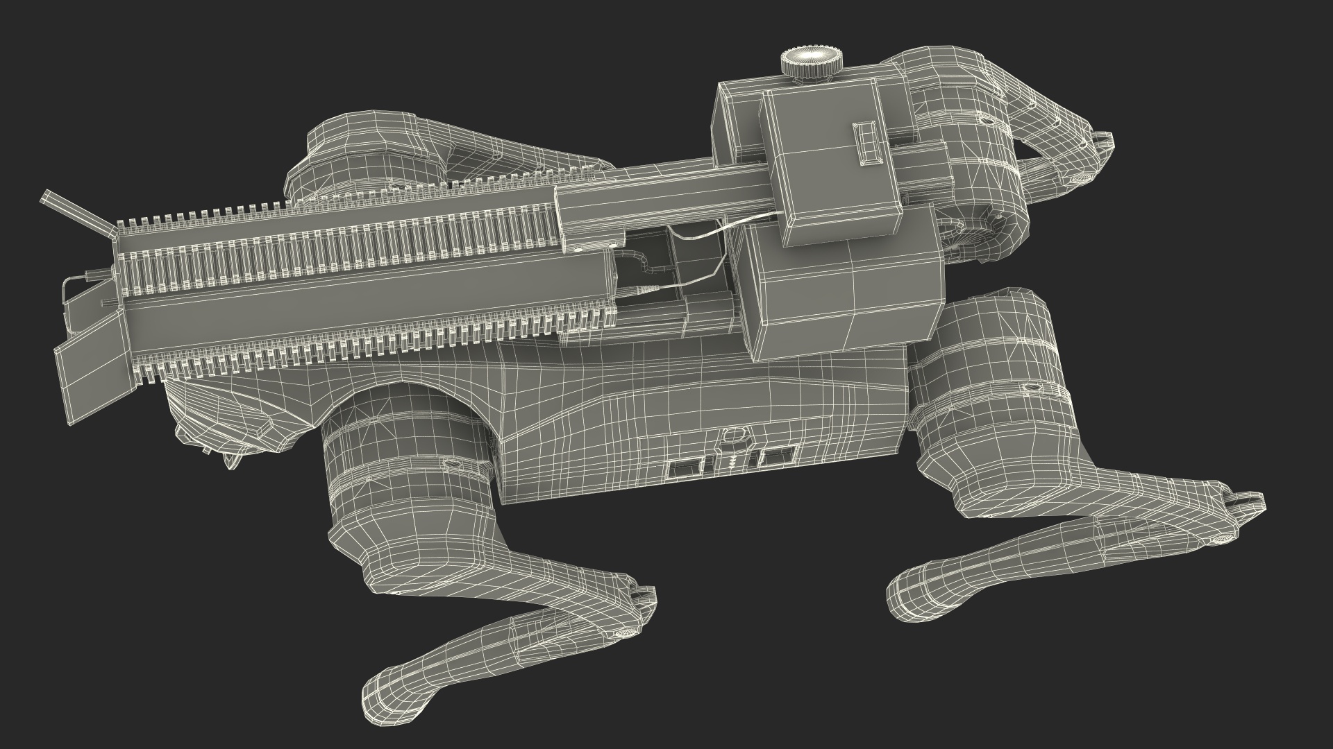 Thermonator Robot Dog in Walking Pose 3D