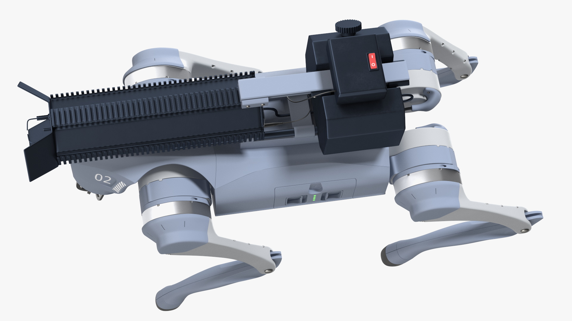 Thermonator Robot Dog in Walking Pose 3D