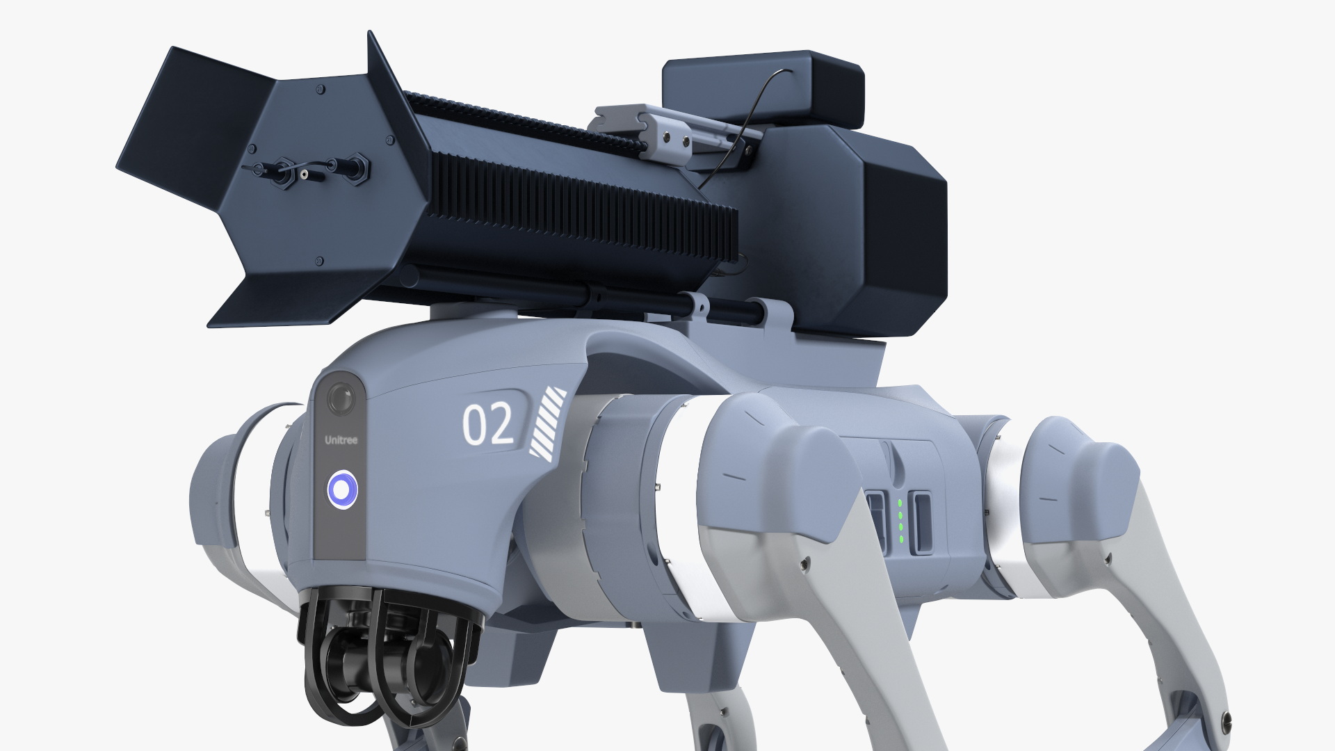 Thermonator Robot Dog in Walking Pose 3D