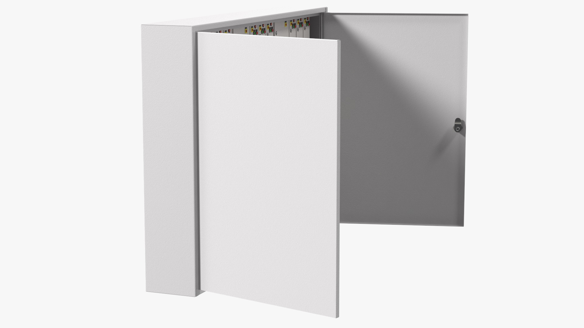 3D Industrial Large Cabinet With Electrical Panel