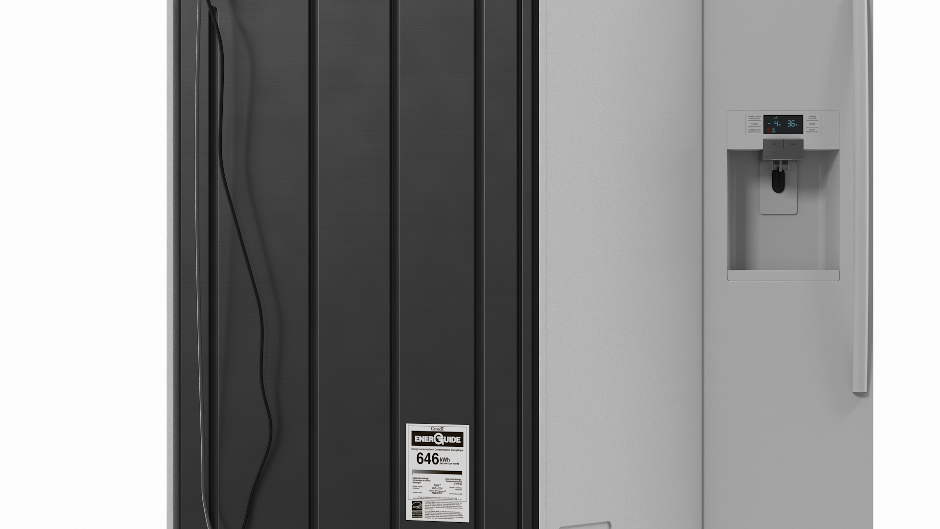 Samsung Side By Side Refrigerator Open with Products 3D