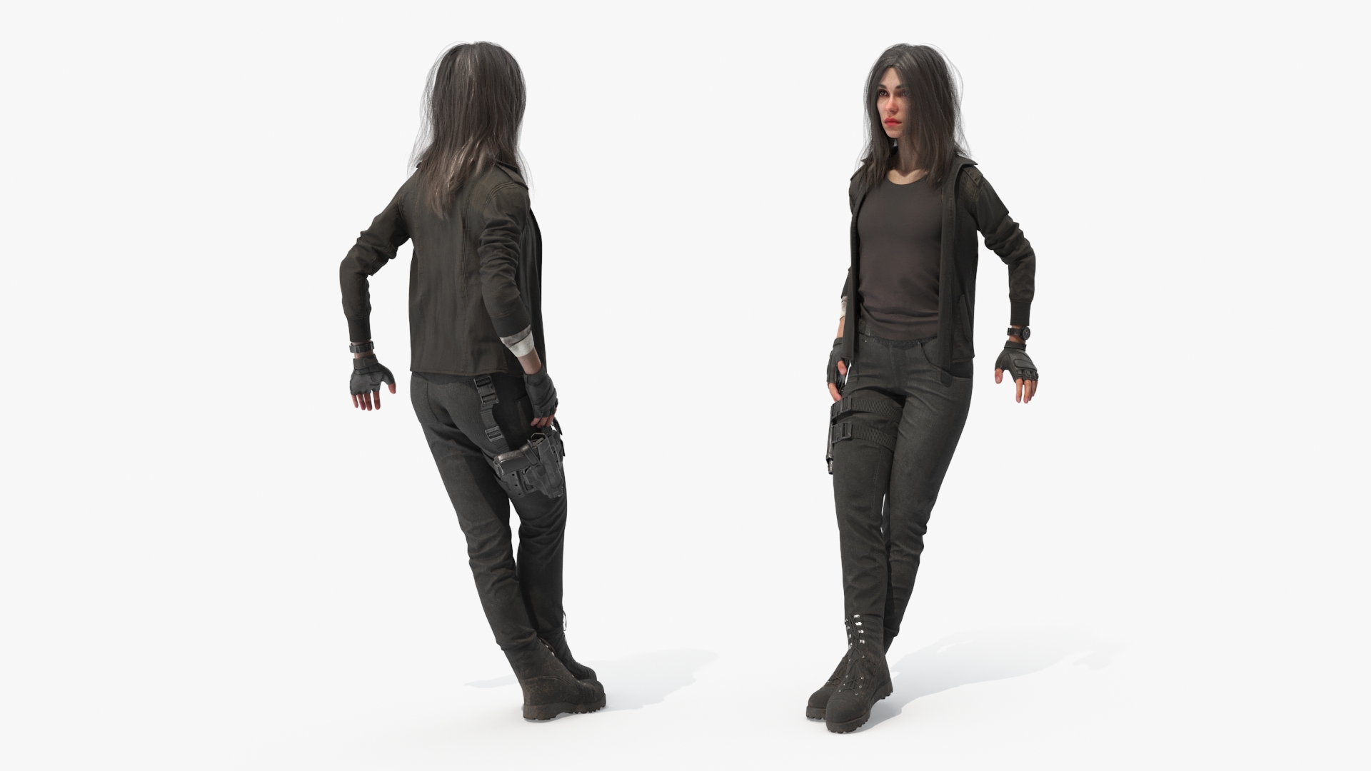 3D Post-Apocalyptic Survivor with Truck