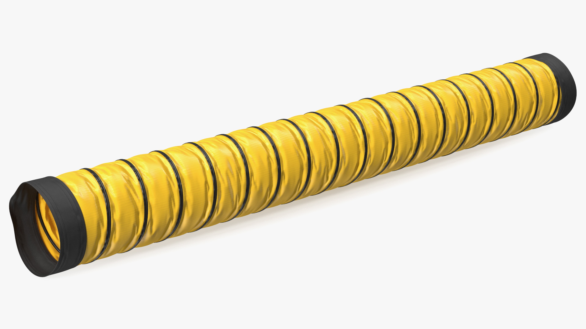3D PVC Coated Fabric Flexible Duct Rigged model