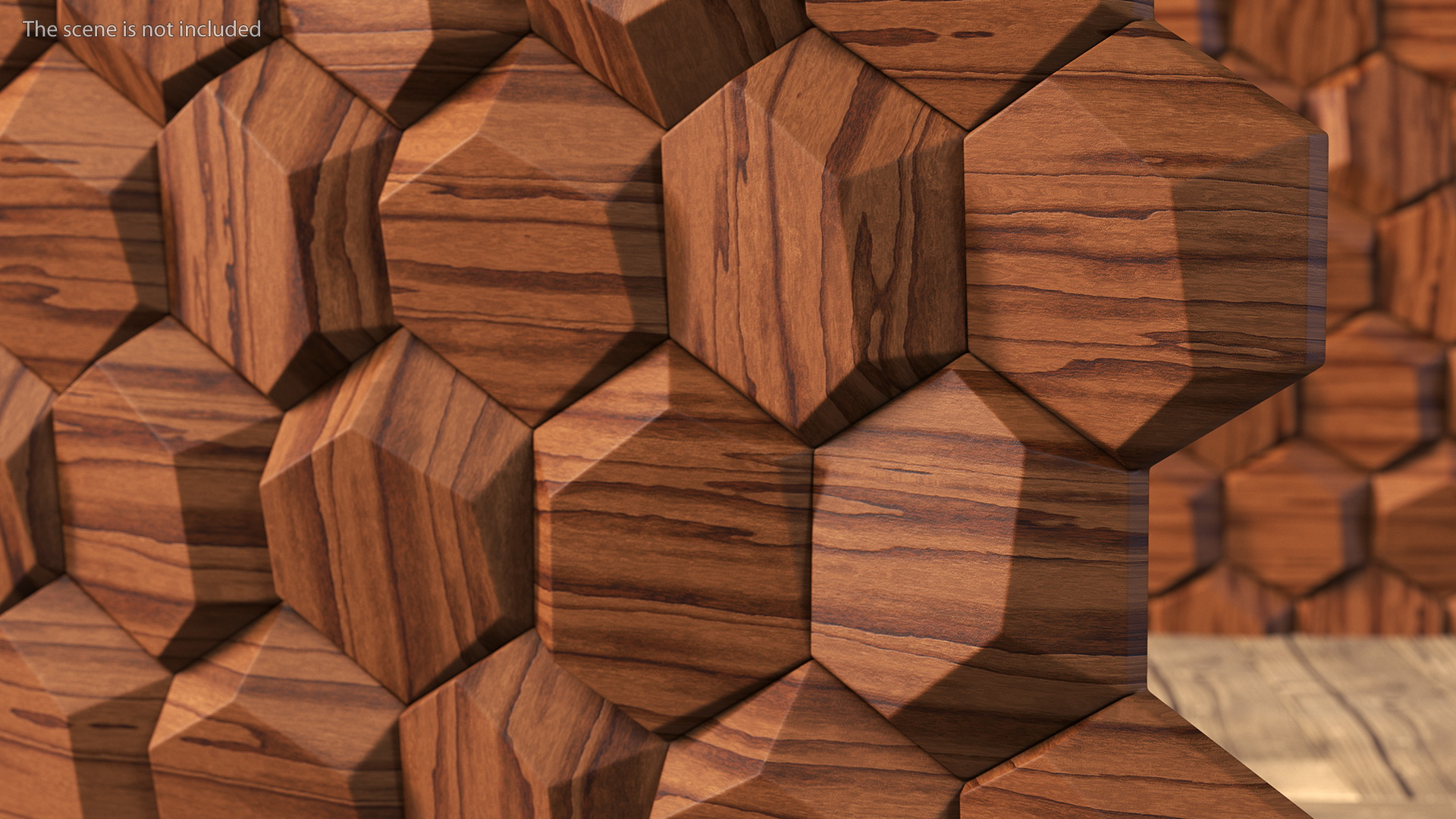 3D 3D Wall Panel Octagon Wood