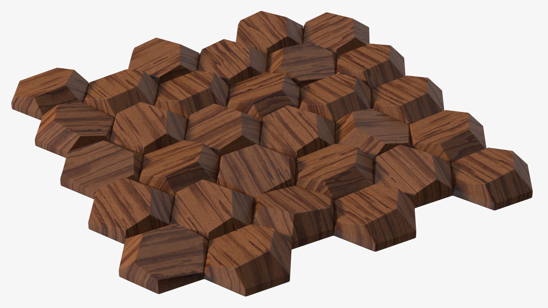 3D 3D Wall Panel Octagon Wood