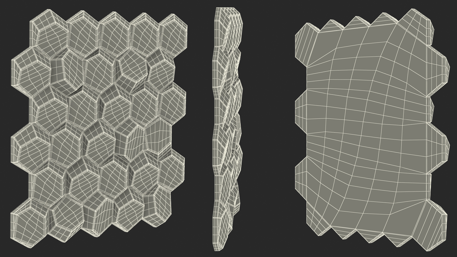 3D 3D Wall Panel Octagon Wood
