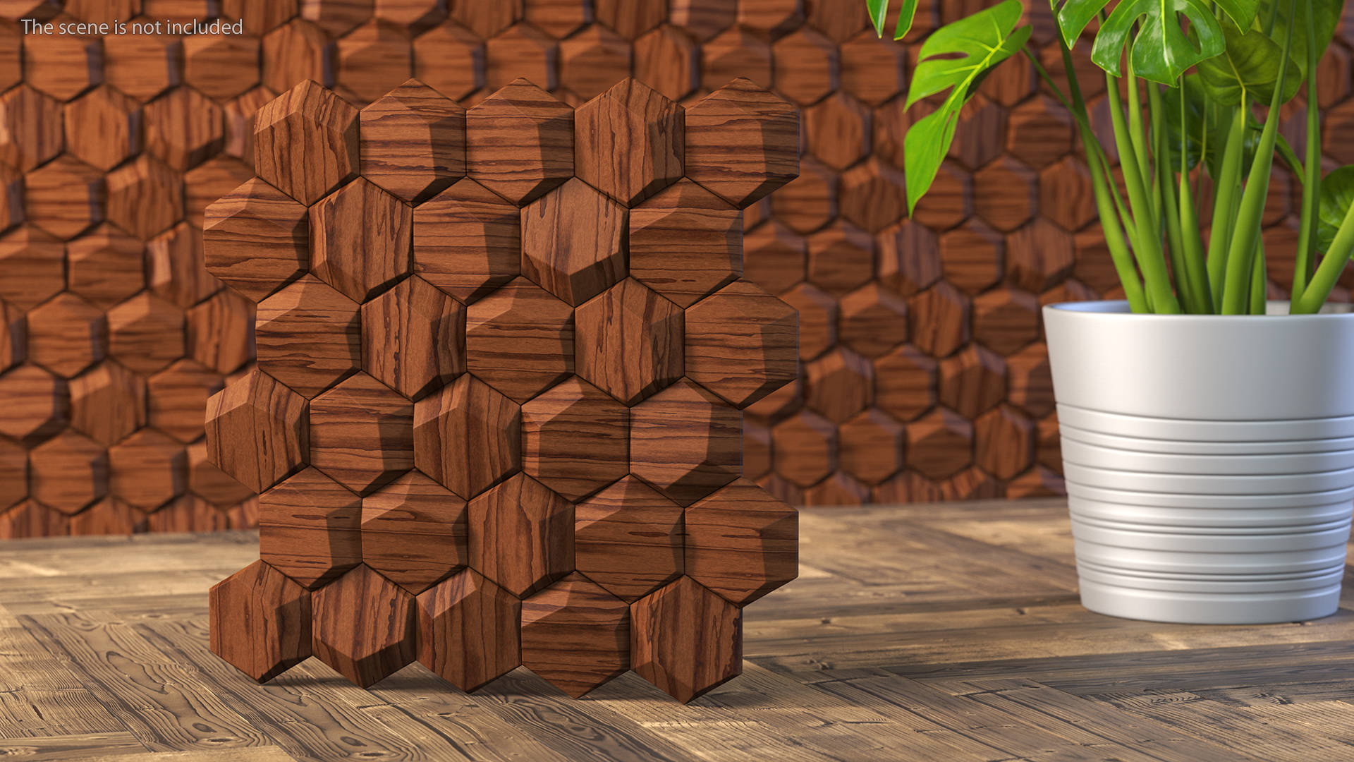 3D 3D Wall Panel Octagon Wood