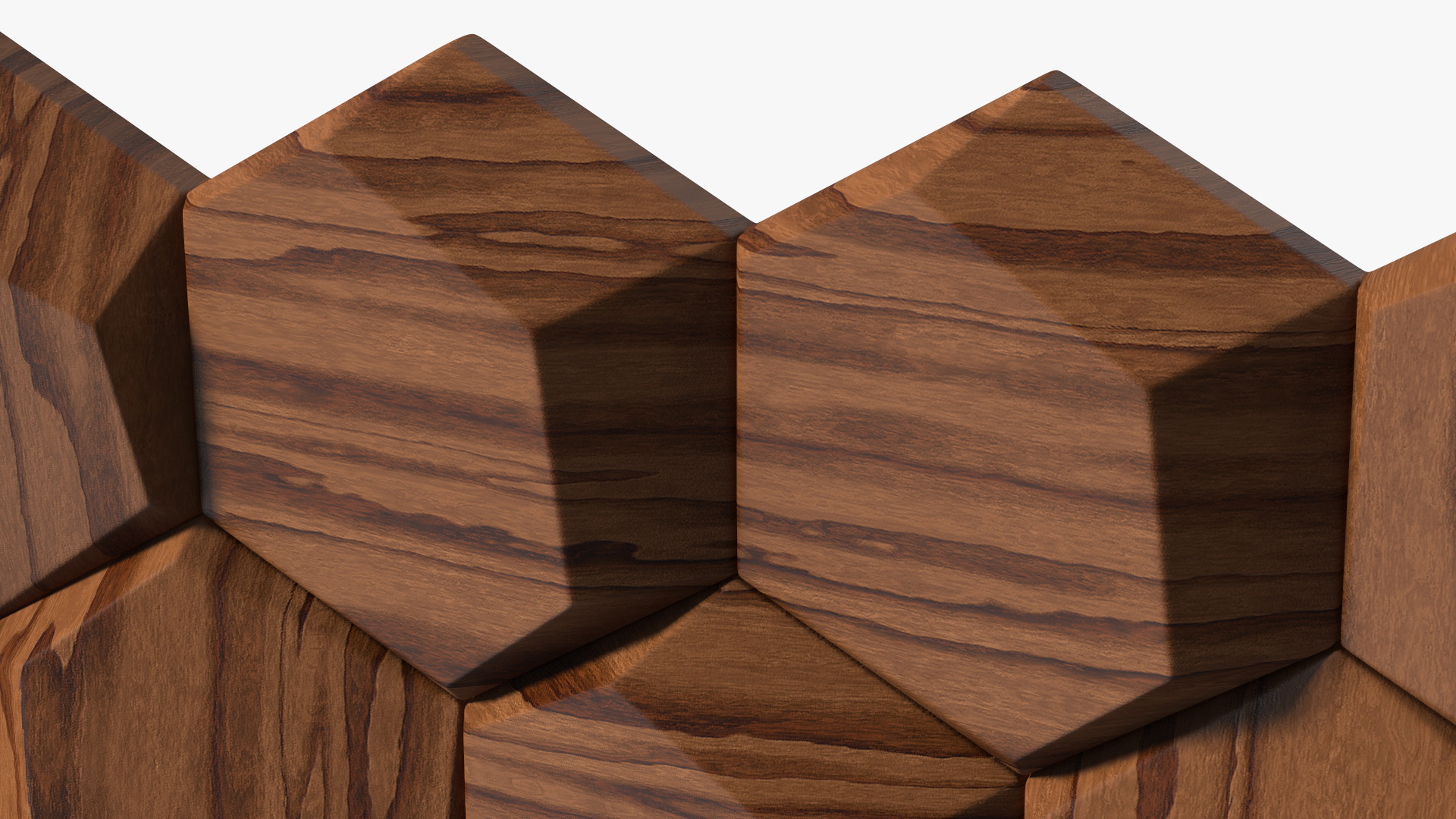 3D 3D Wall Panel Octagon Wood