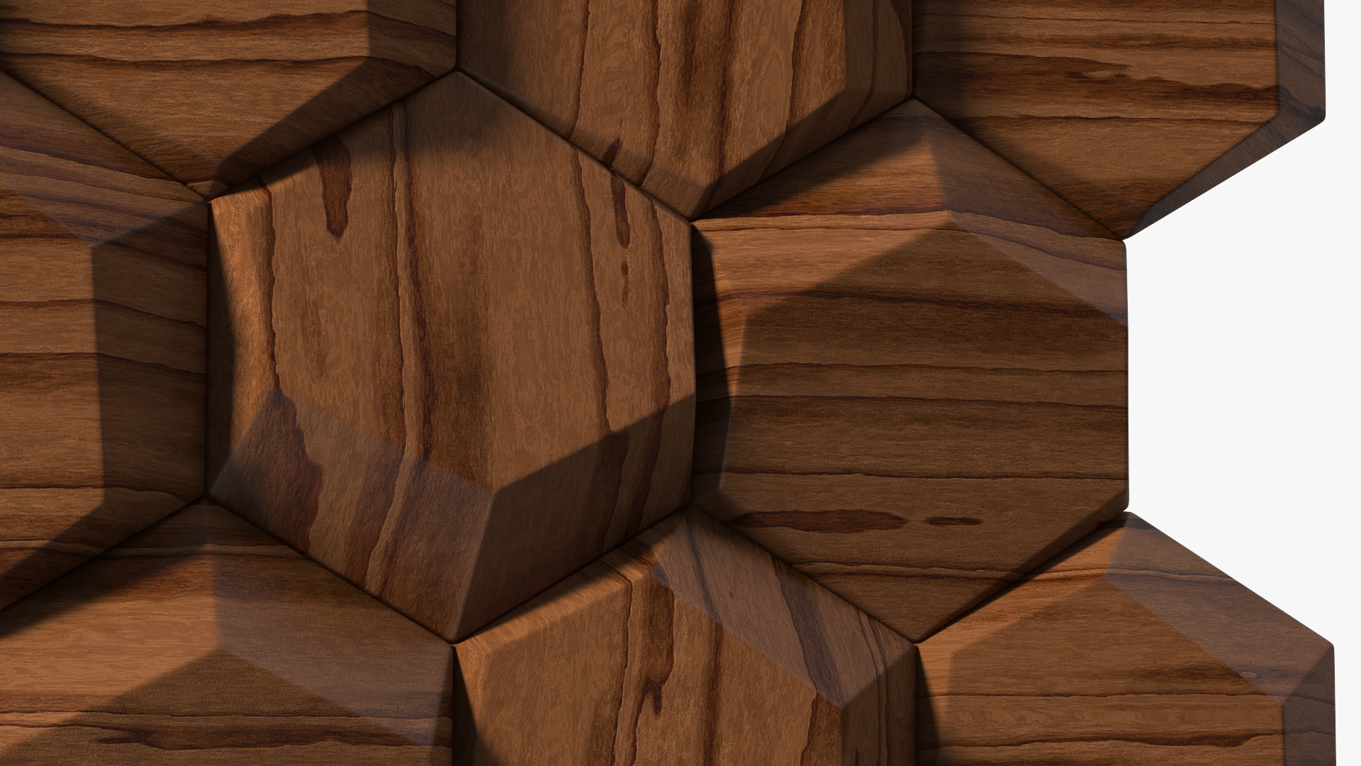 3D 3D Wall Panel Octagon Wood