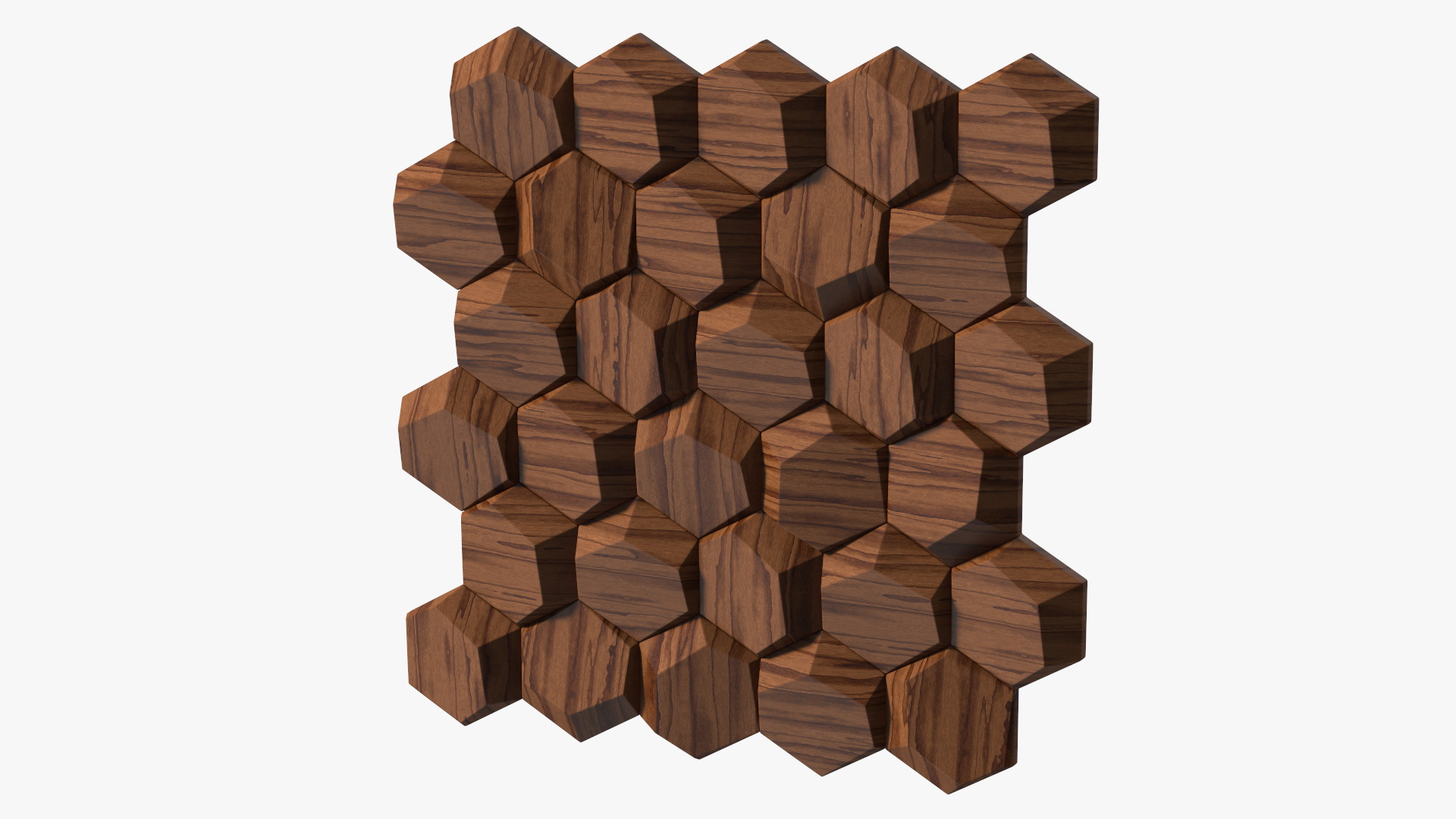 3D 3D Wall Panel Octagon Wood