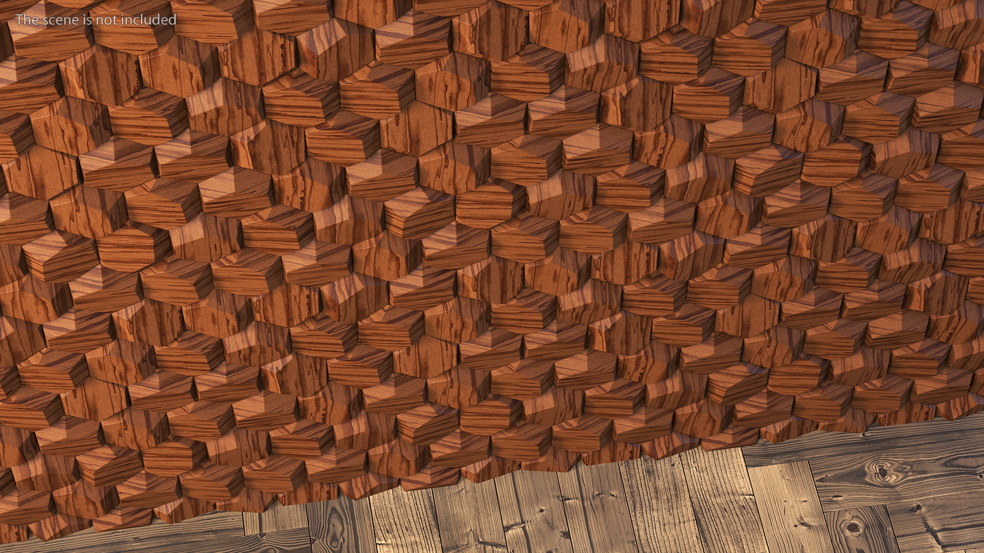 3D 3D Wall Panel Octagon Wood