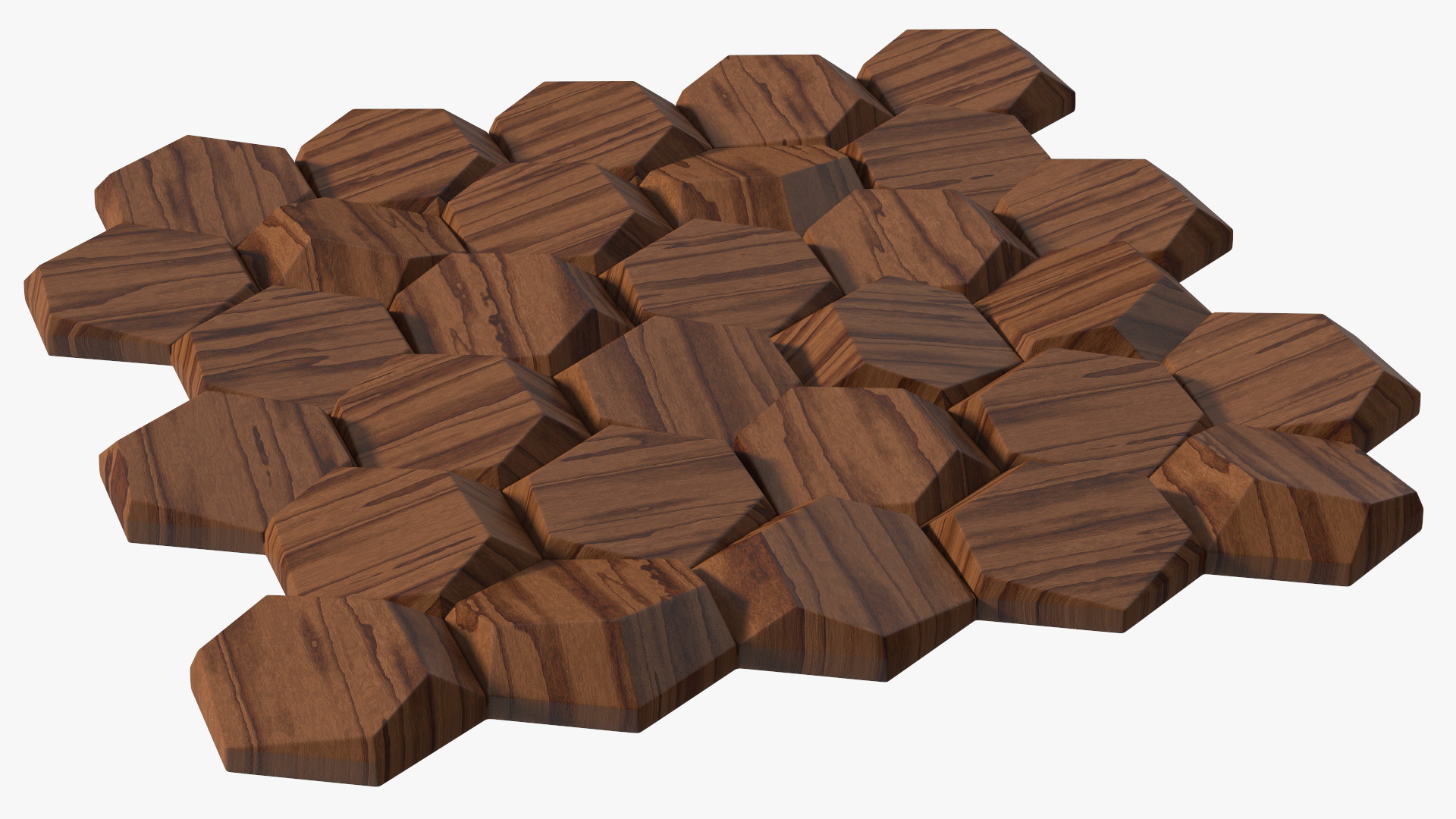 3D 3D Wall Panel Octagon Wood