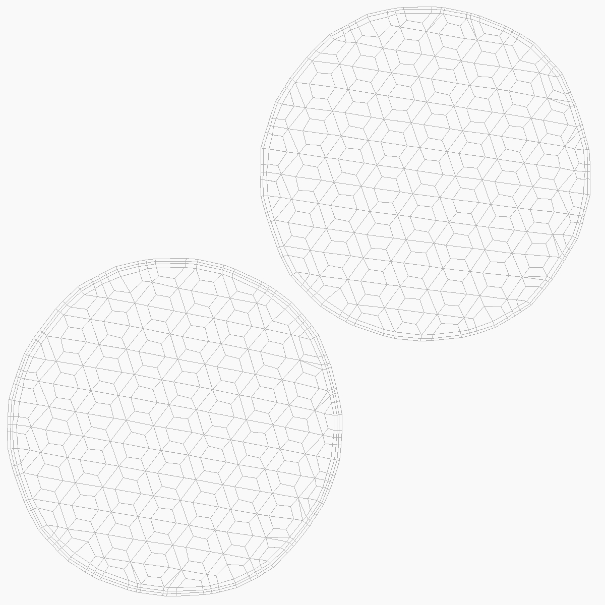 Cotton Pads Stack 3D