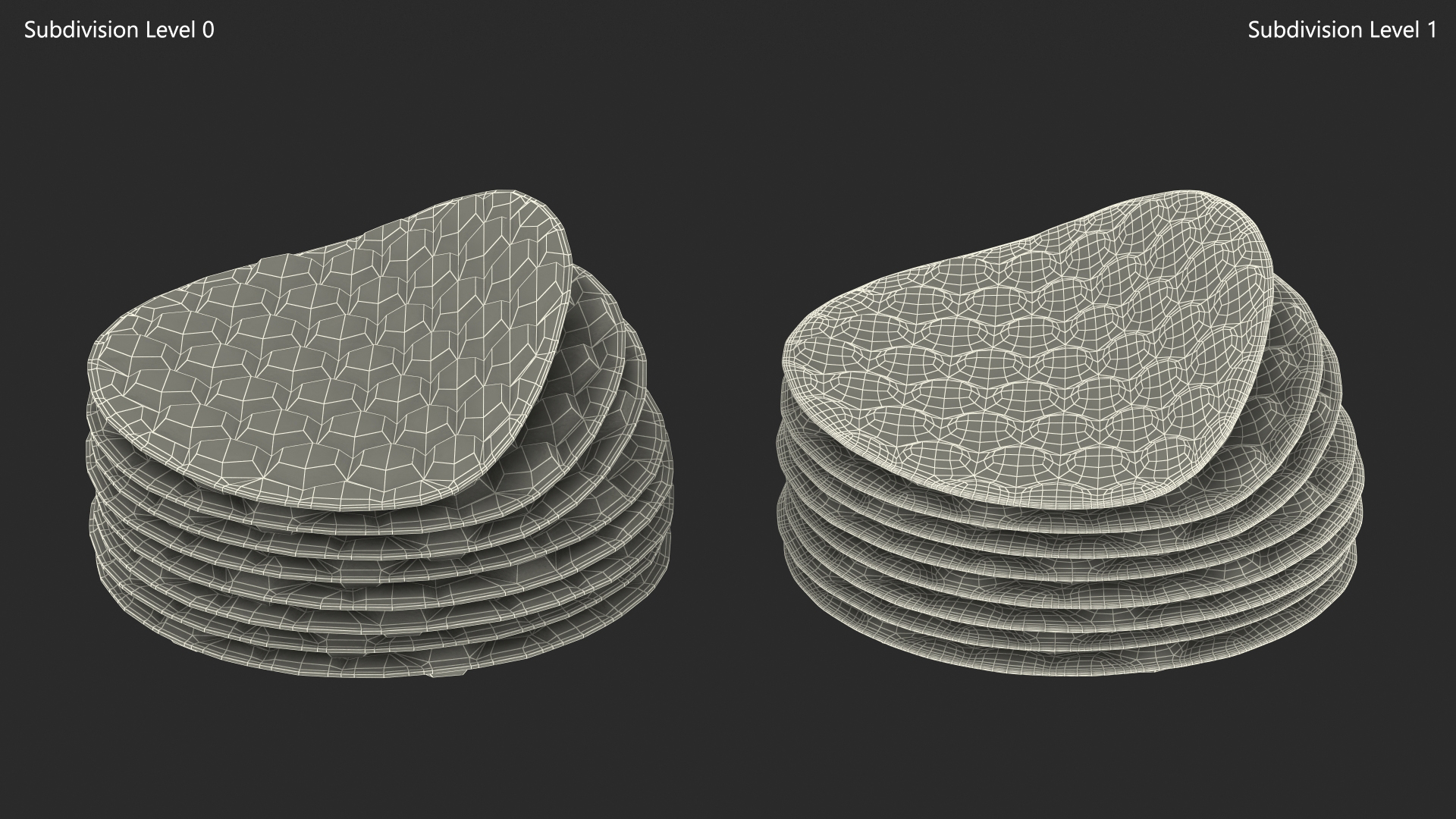 Cotton Pads Stack 3D