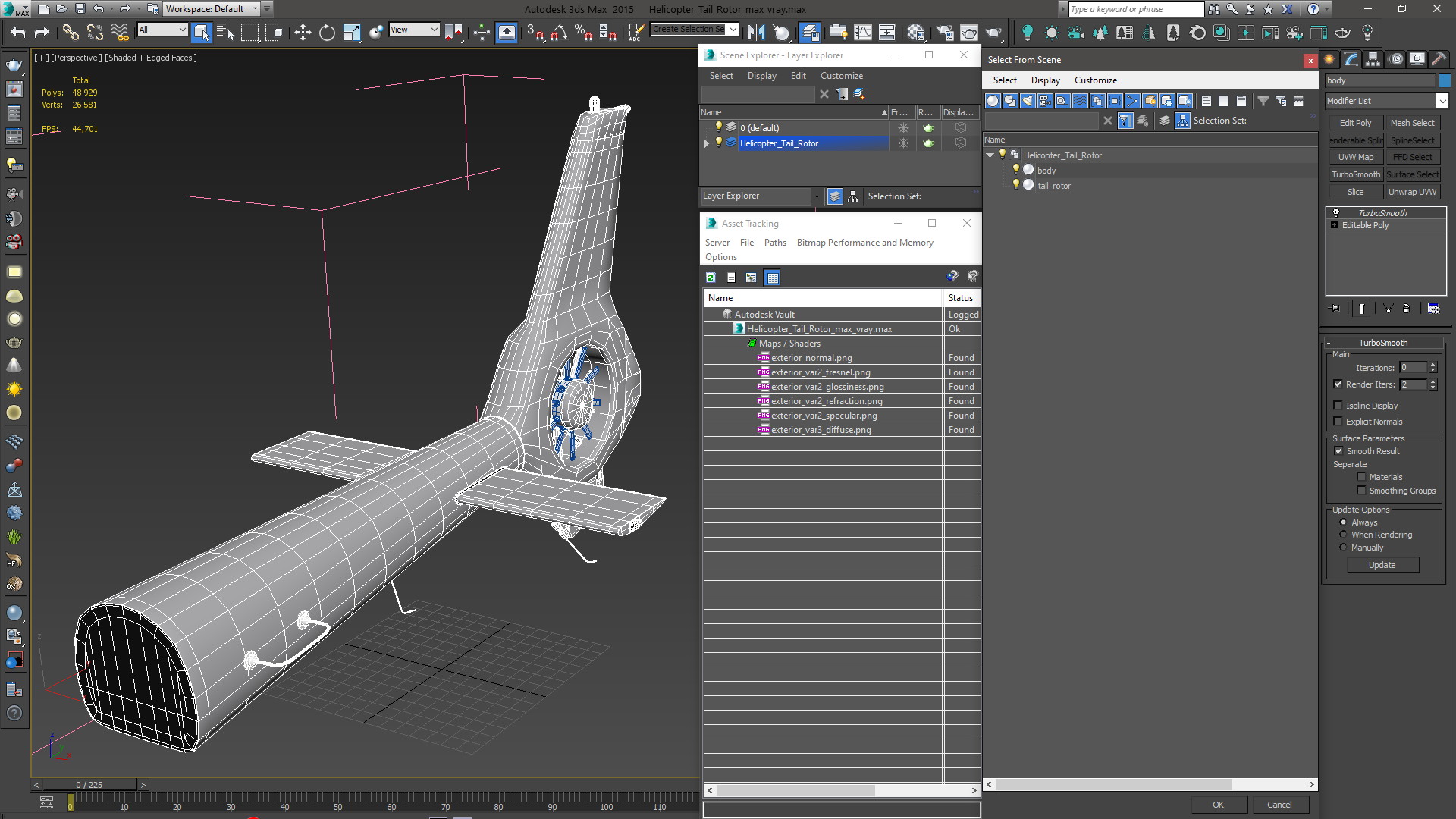 3D Helicopter Tail Rotor