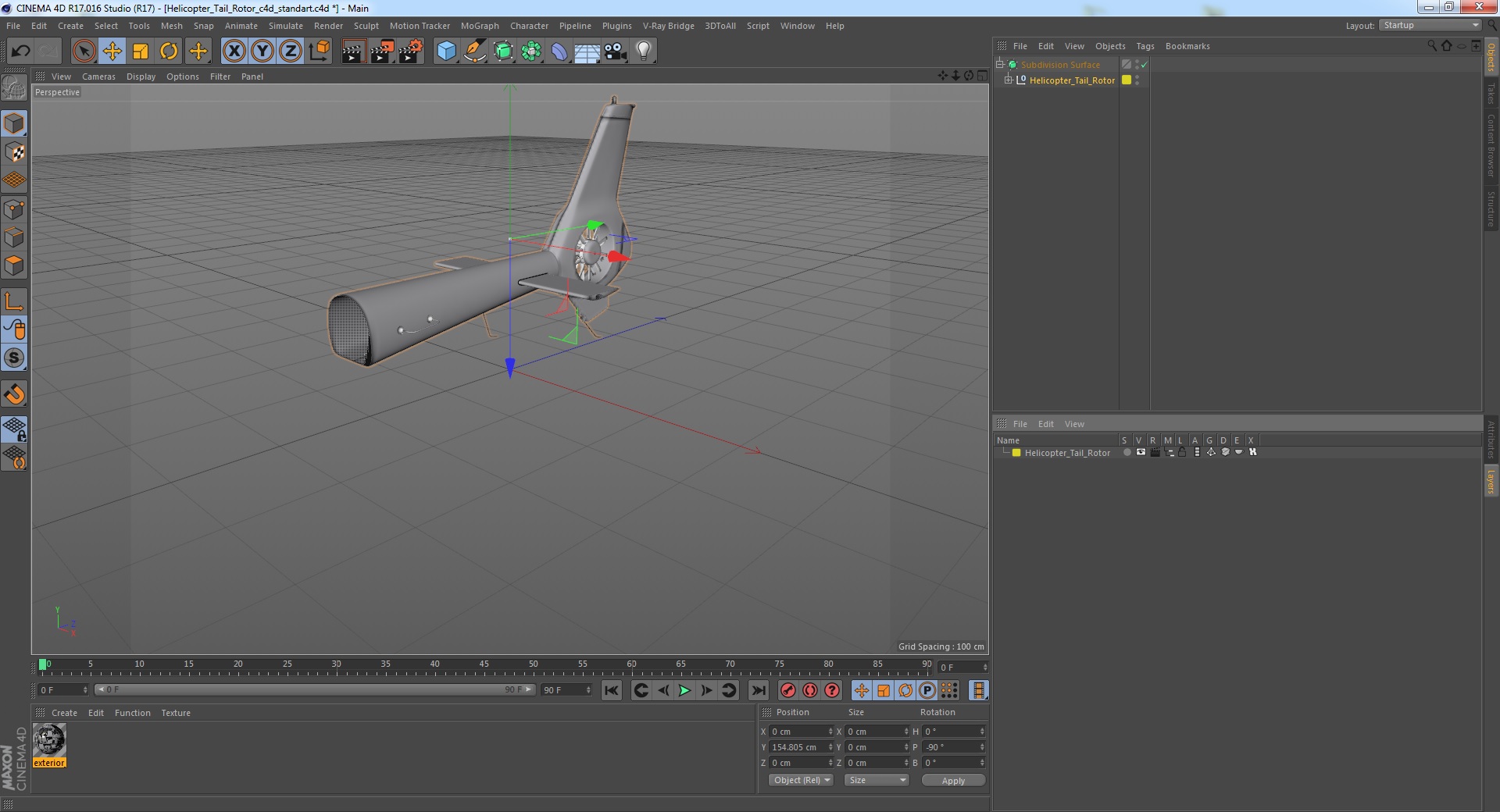 3D Helicopter Tail Rotor