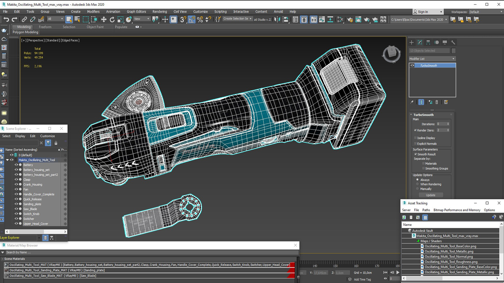 Makita Oscillating Multi Tool 3D model