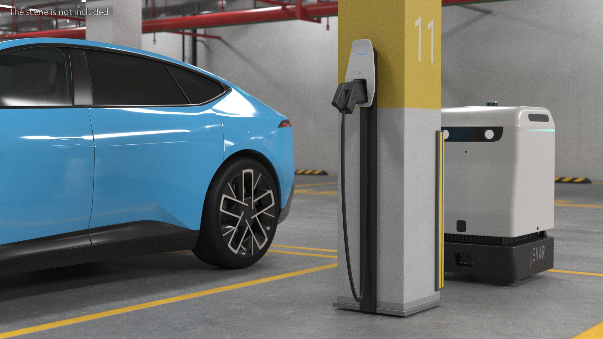 3D Smart Charging Socket for Electric Car model