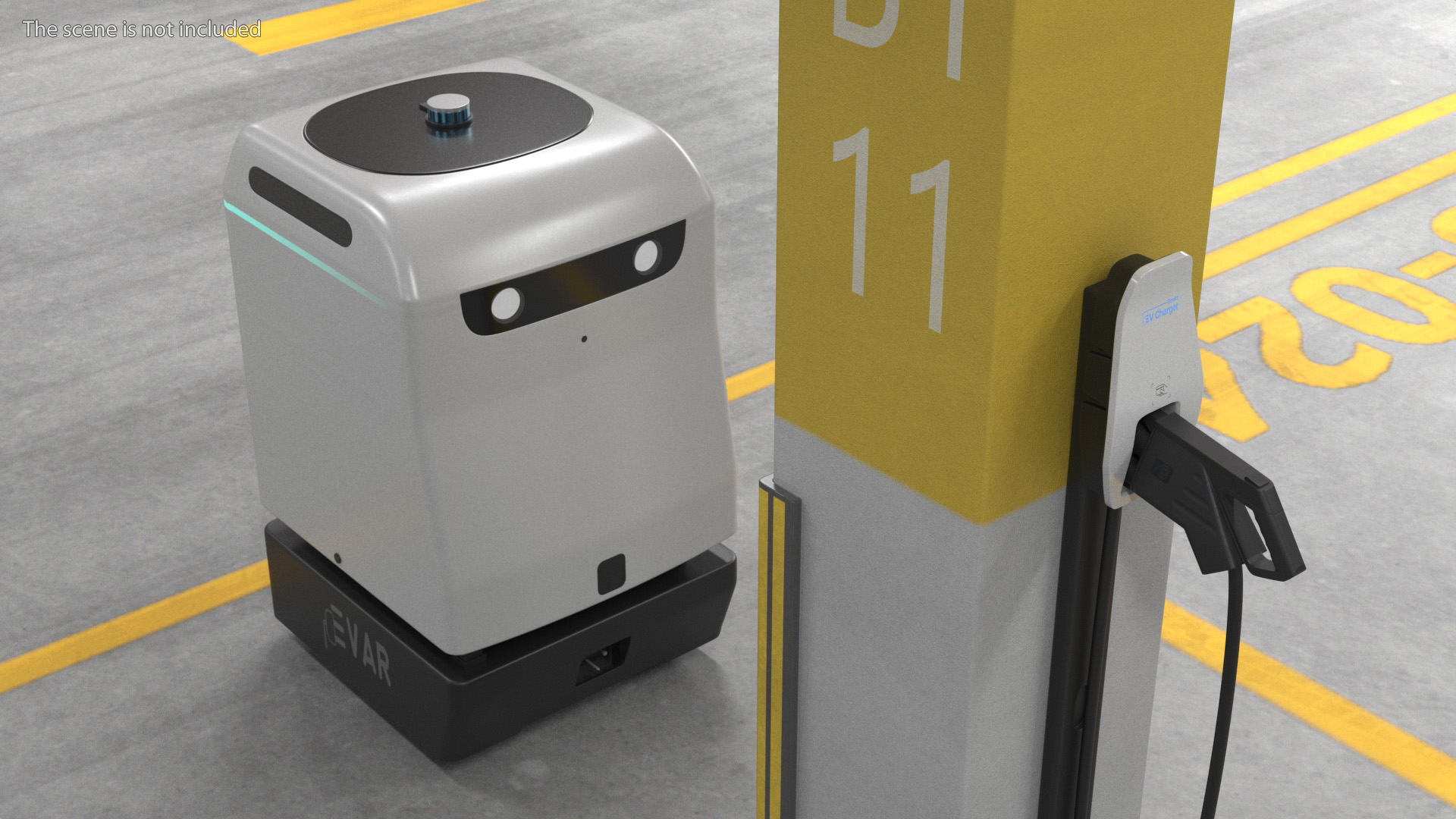 3D Smart Charging Socket for Electric Car model