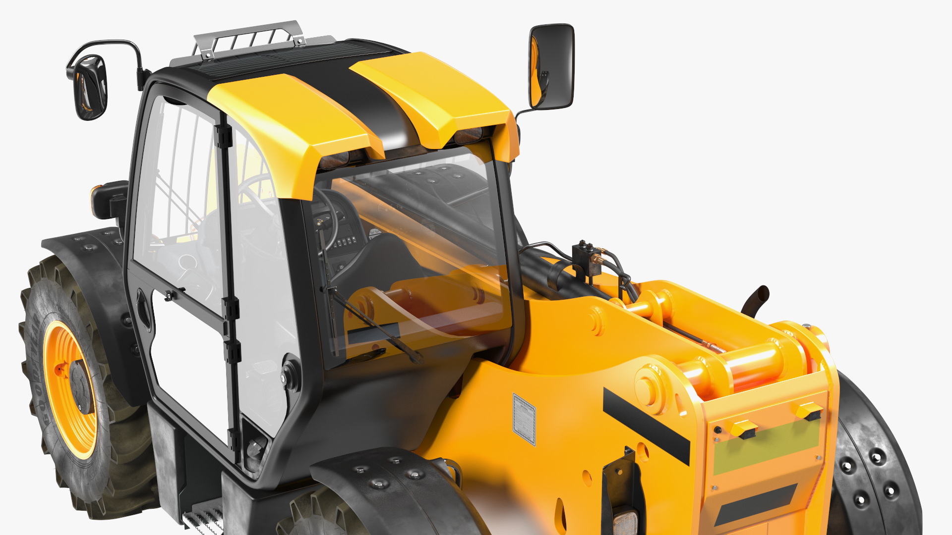 Telehandler Rigged for Cinema 4D 3D