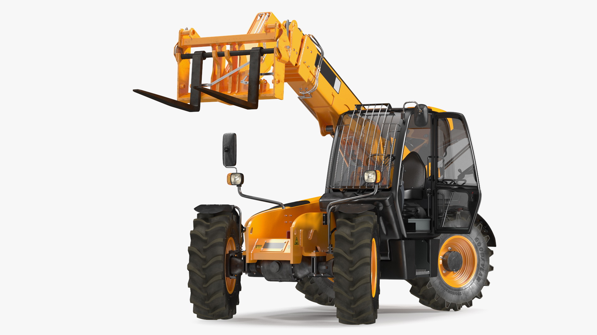 Telehandler Rigged for Cinema 4D 3D