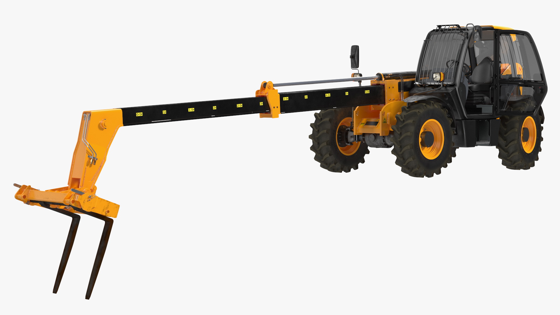 Telehandler Rigged for Cinema 4D 3D
