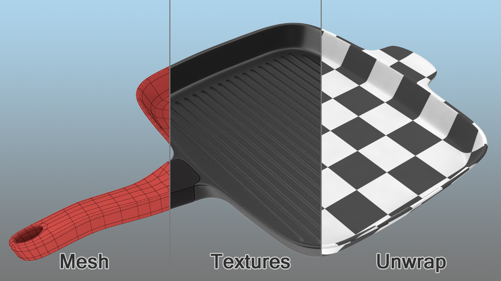 3D Aluminum Grill Pan Generic