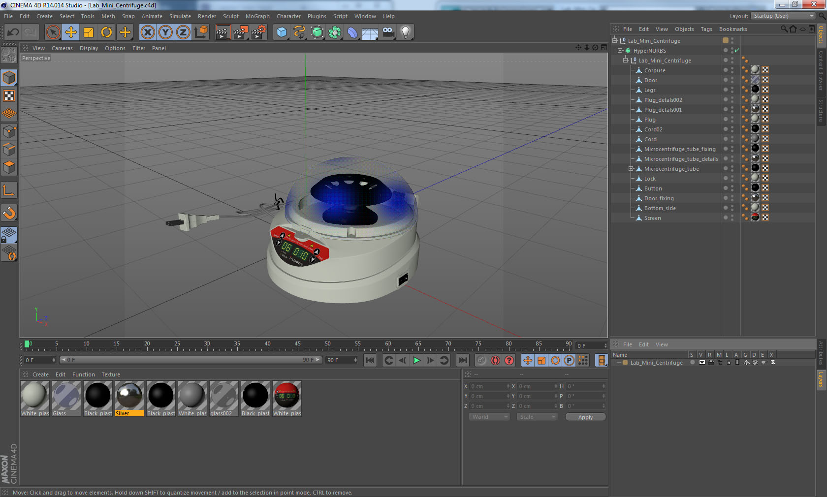 Lab Mini Centrifuge 3D model