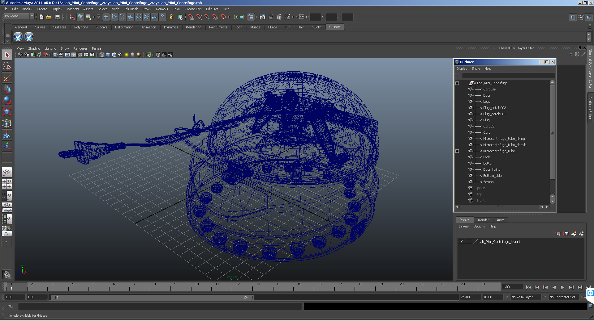 Lab Mini Centrifuge 3D model