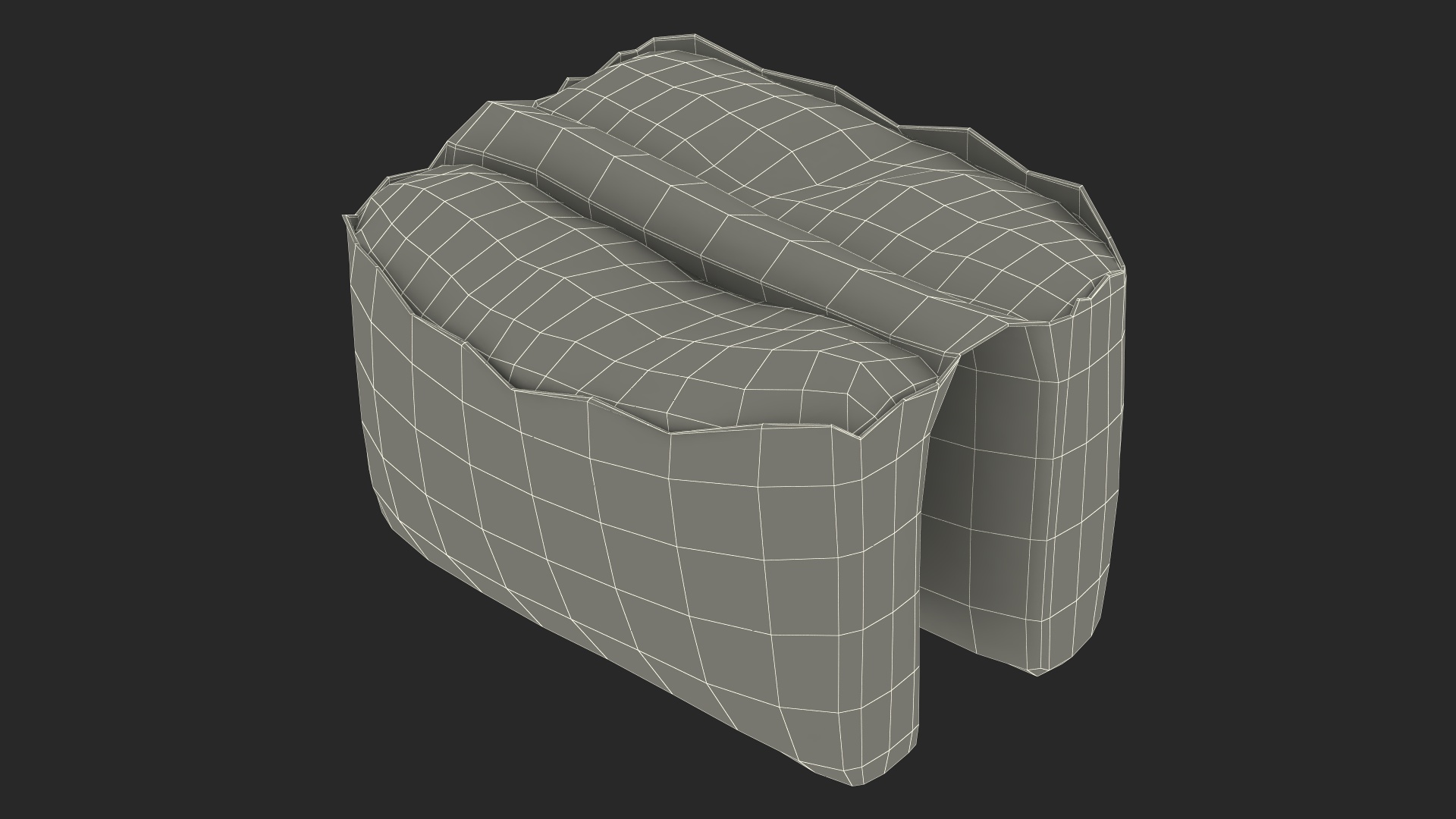 Torn Package Cement 50 Lb Red 3D model
