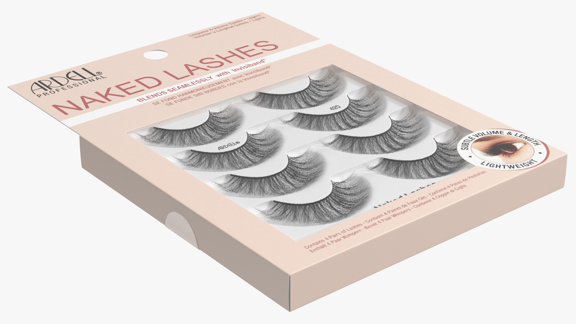 Naked Lashes False Eyelashes in Package 3D model