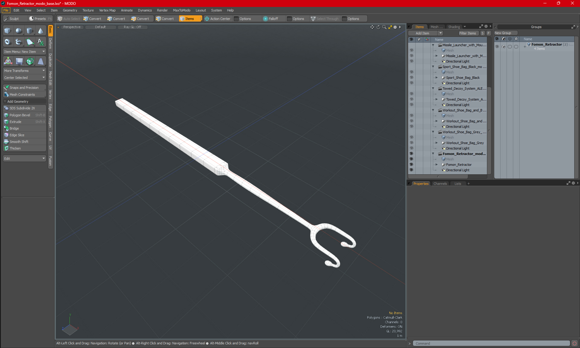 3D model Fomon Retractor