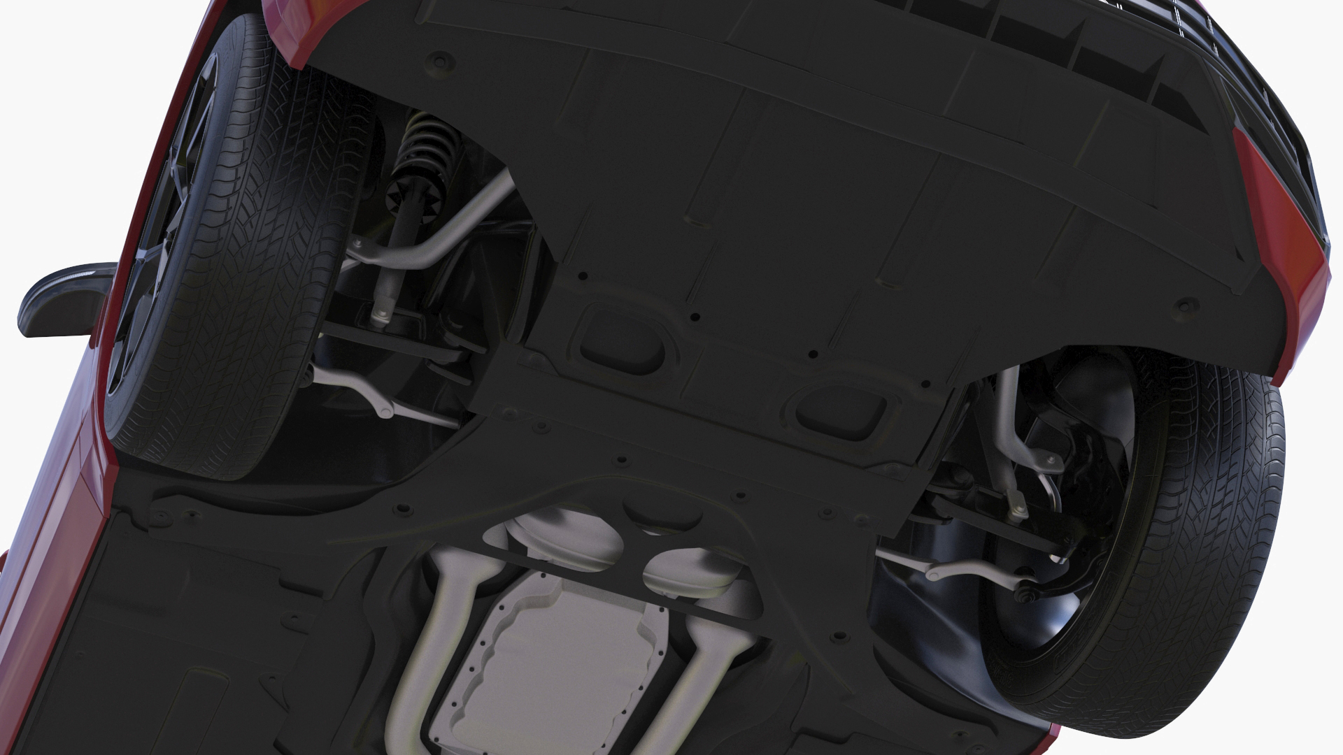 Volkswagen Touareg 2024 Red Lights On 3D