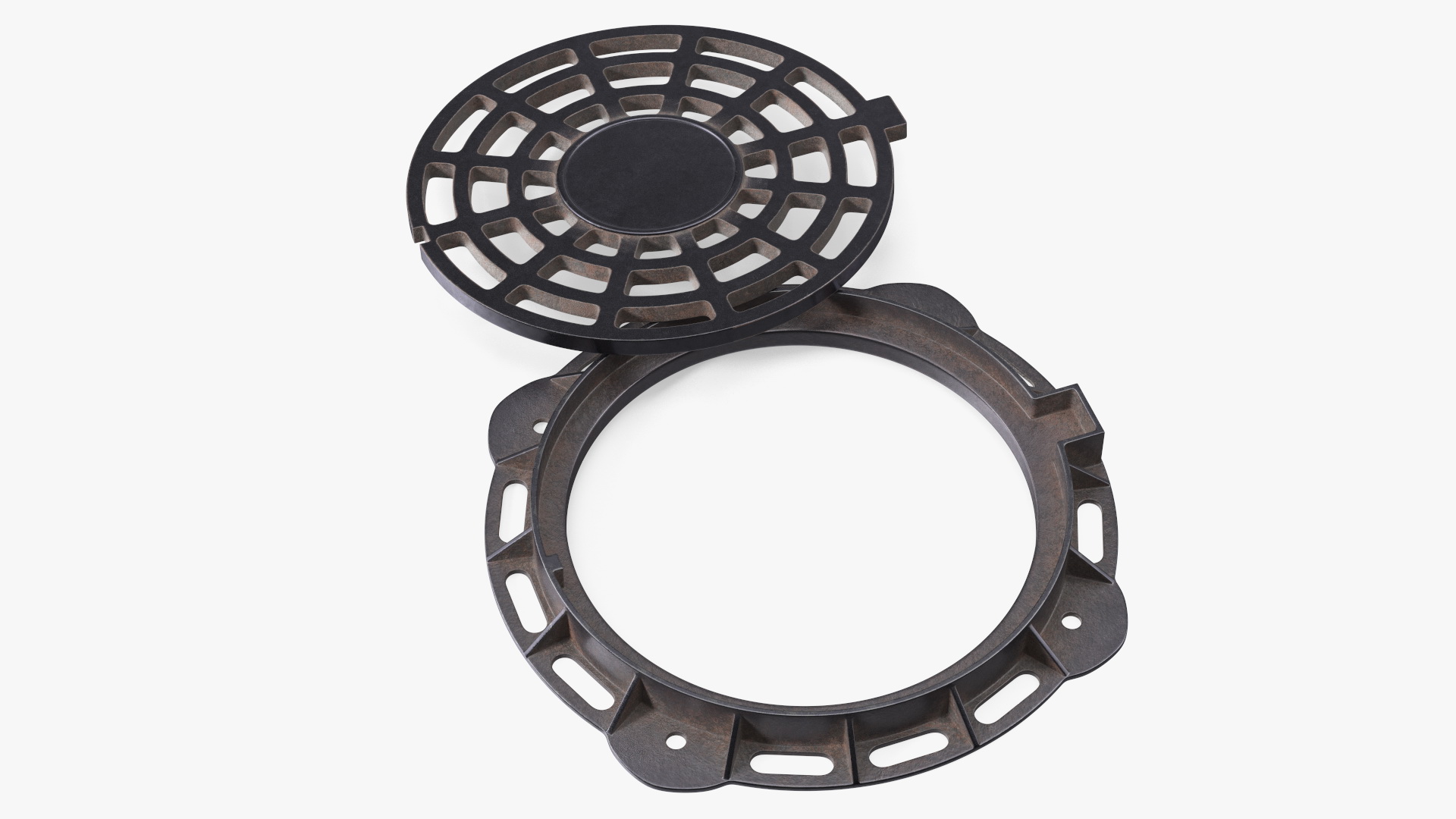 Old Metal Drain Lid 3D model