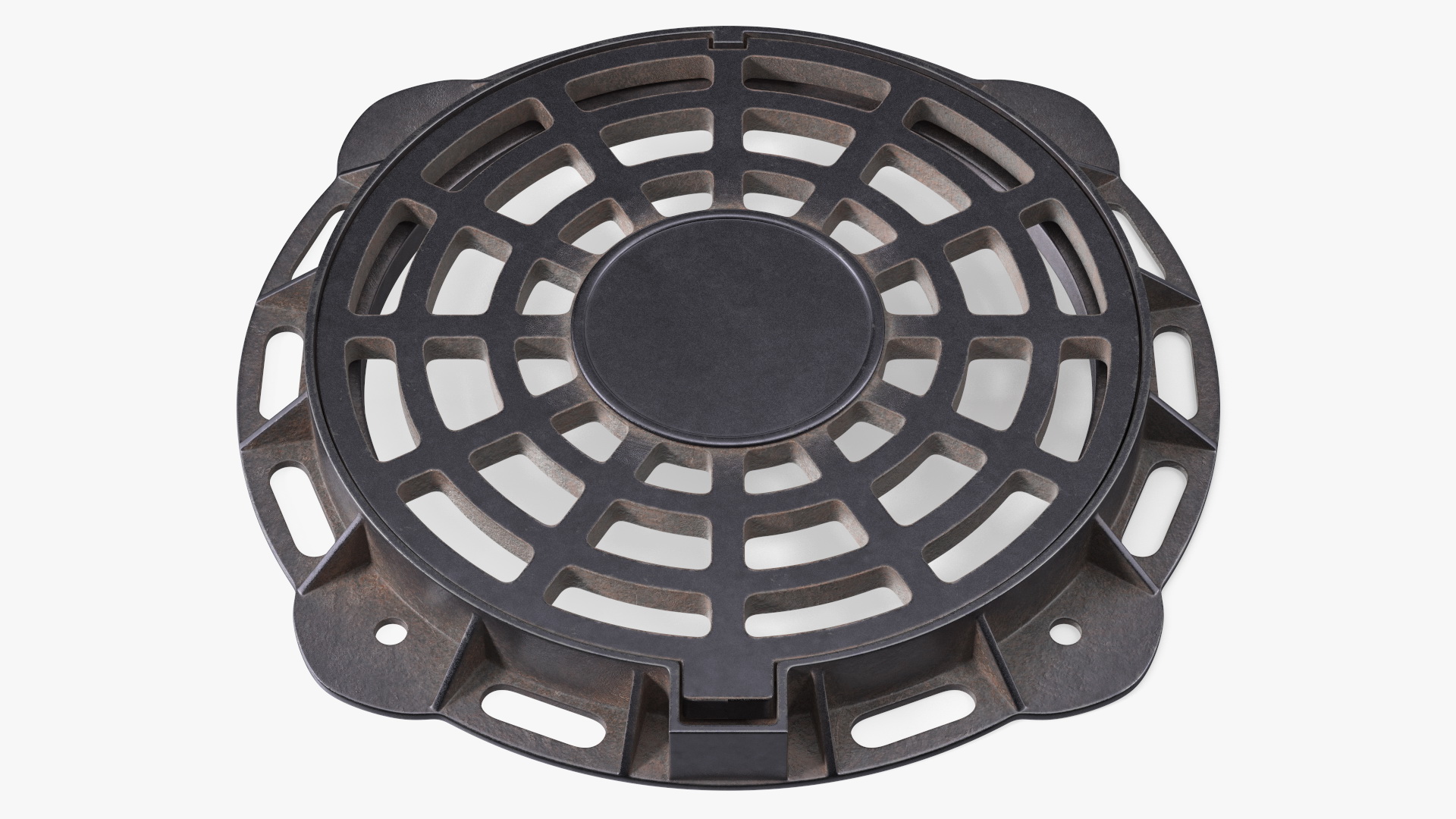 Old Metal Drain Lid 3D model