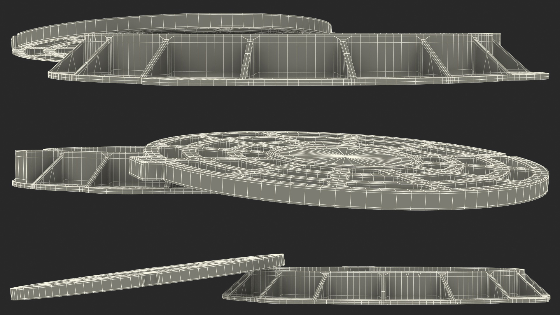 Old Metal Drain Lid 3D model
