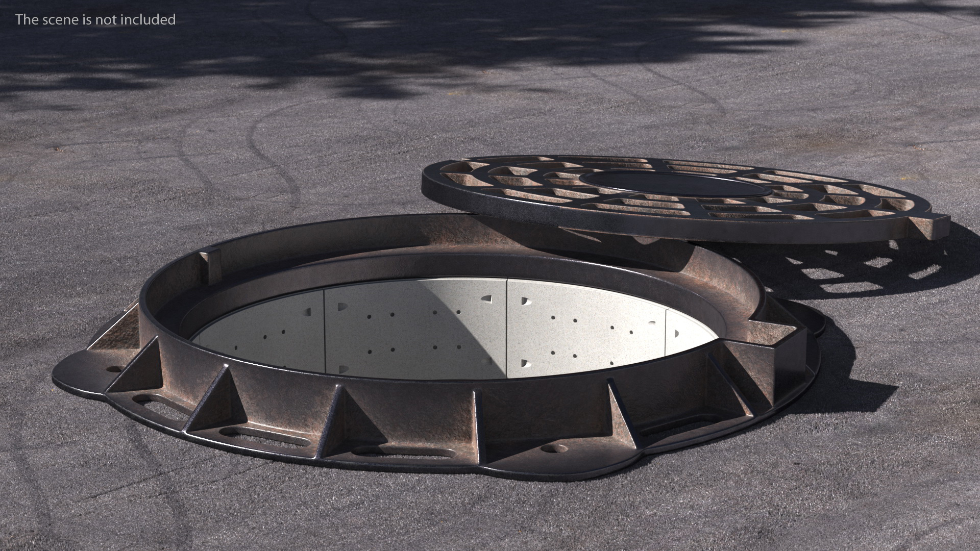 Old Metal Drain Lid 3D model