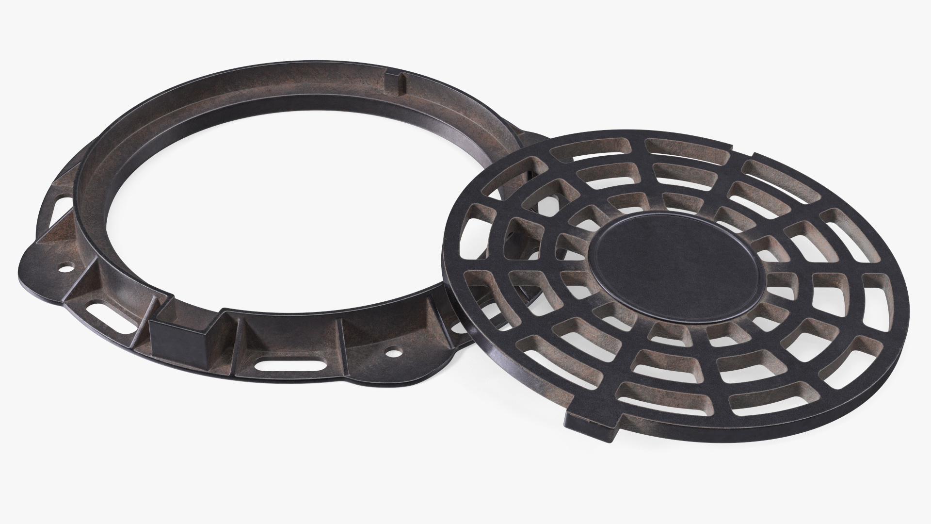 Old Metal Drain Lid 3D model