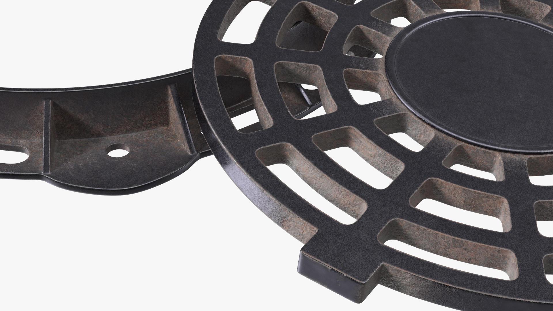 Old Metal Drain Lid 3D model