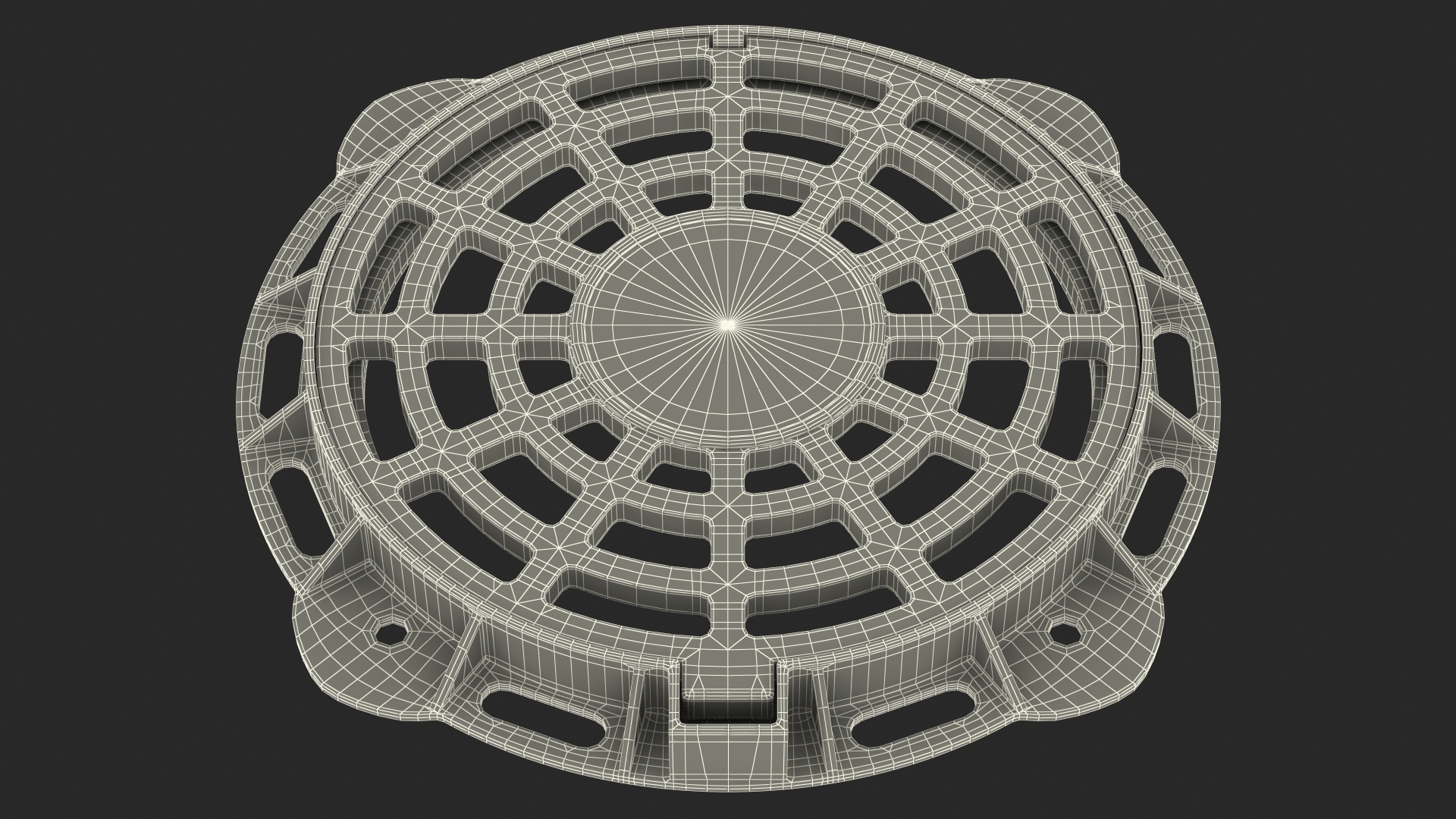 Old Metal Drain Lid 3D model
