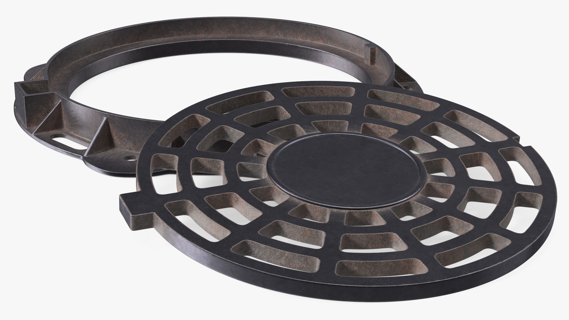 Old Metal Drain Lid 3D model