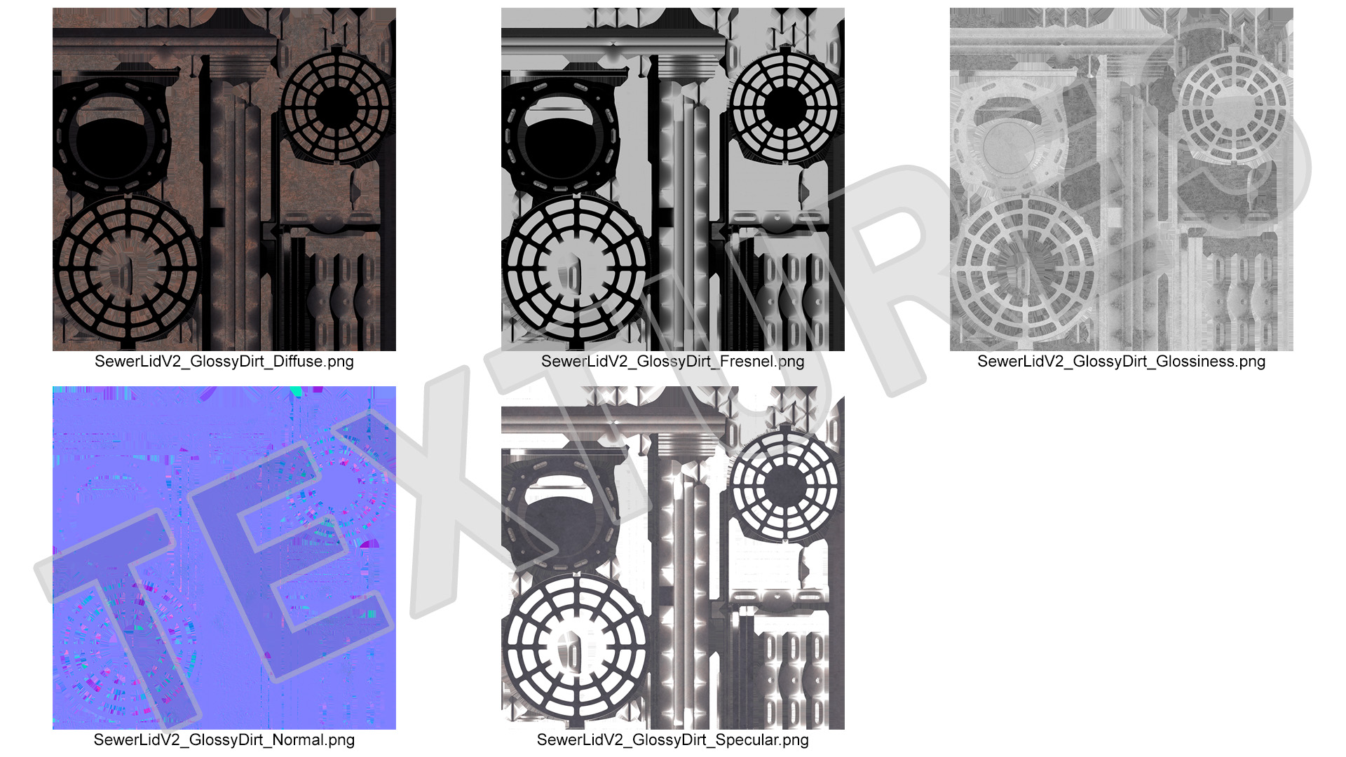 Old Metal Drain Lid 3D model