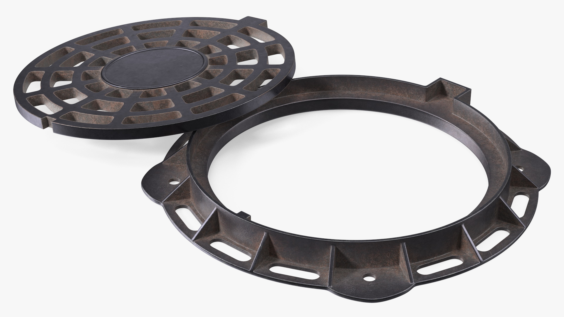 Old Metal Drain Lid 3D model